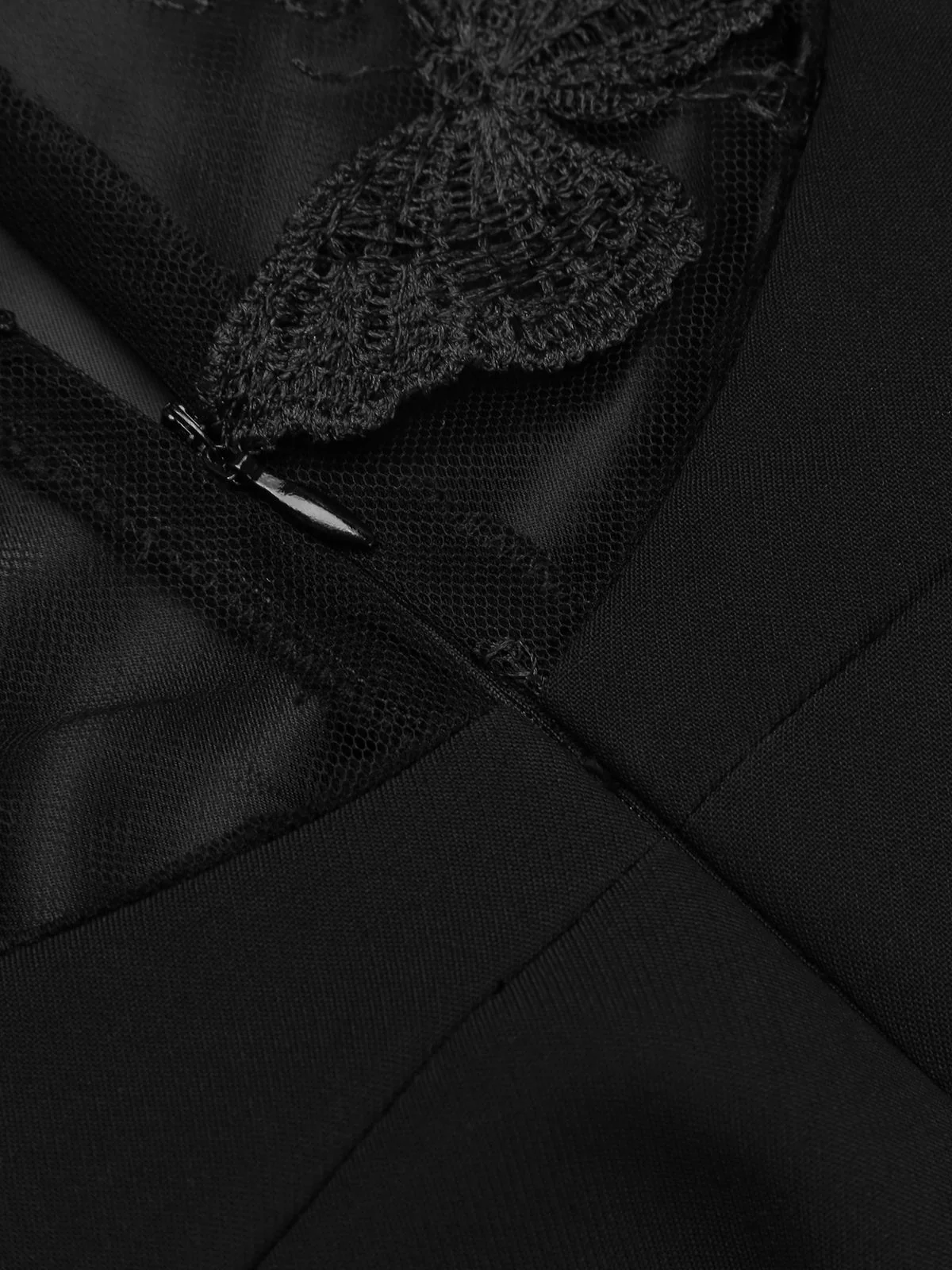 [Pre-Sale] Black 1960s Butterfly Backless Pencil Dress - Image 11
