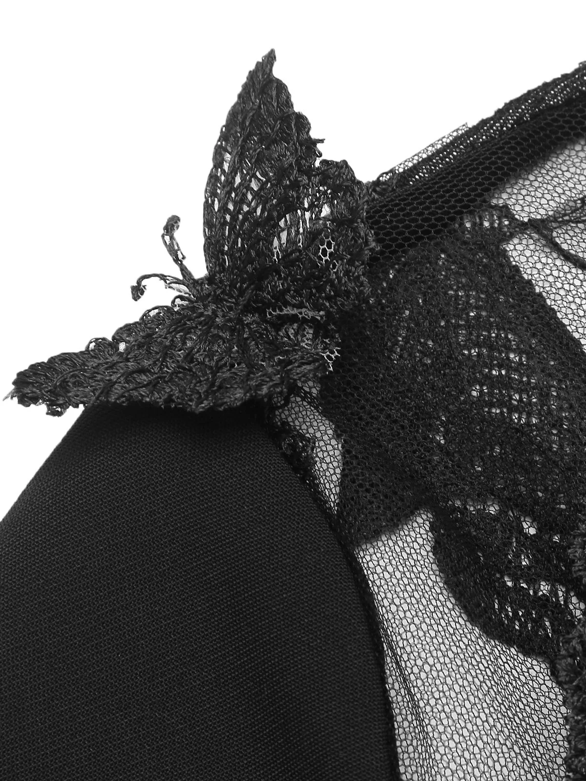 [Pre-Sale] Black 1960s Butterfly Backless Pencil Dress - Image 8