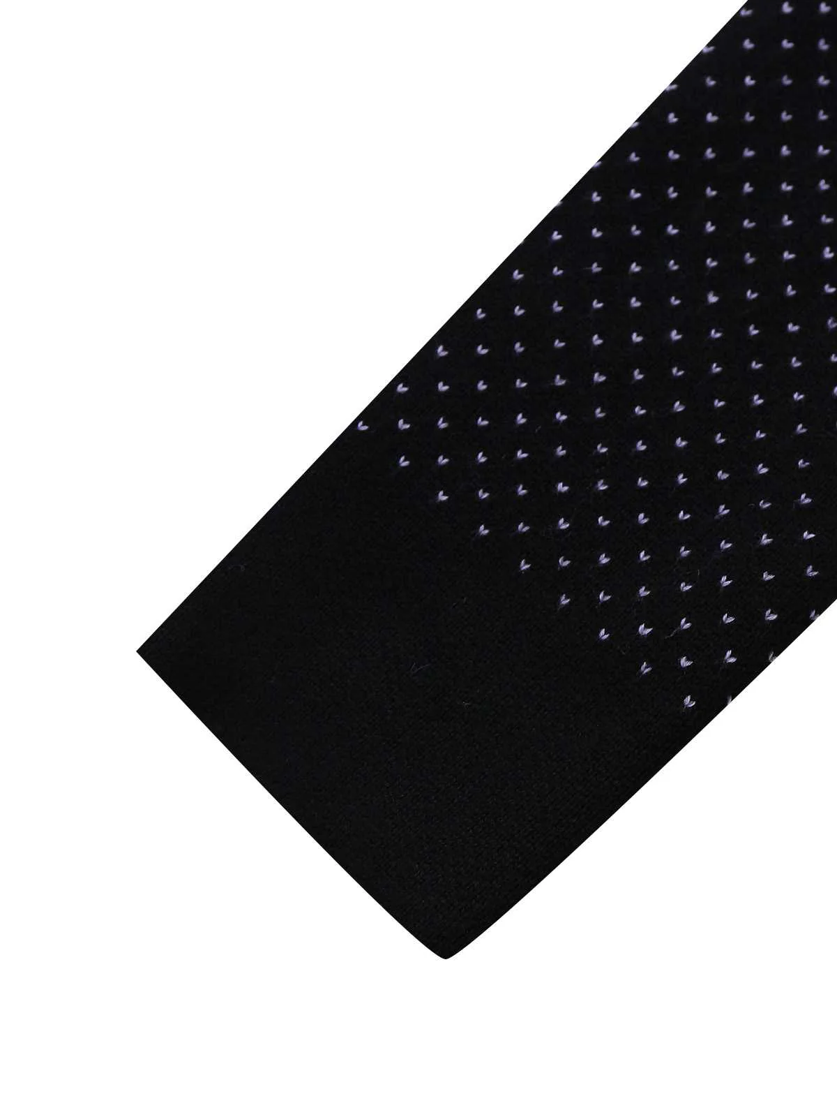 Black 1960s Dots Halloween Ghost Sweater Dress - Image 6