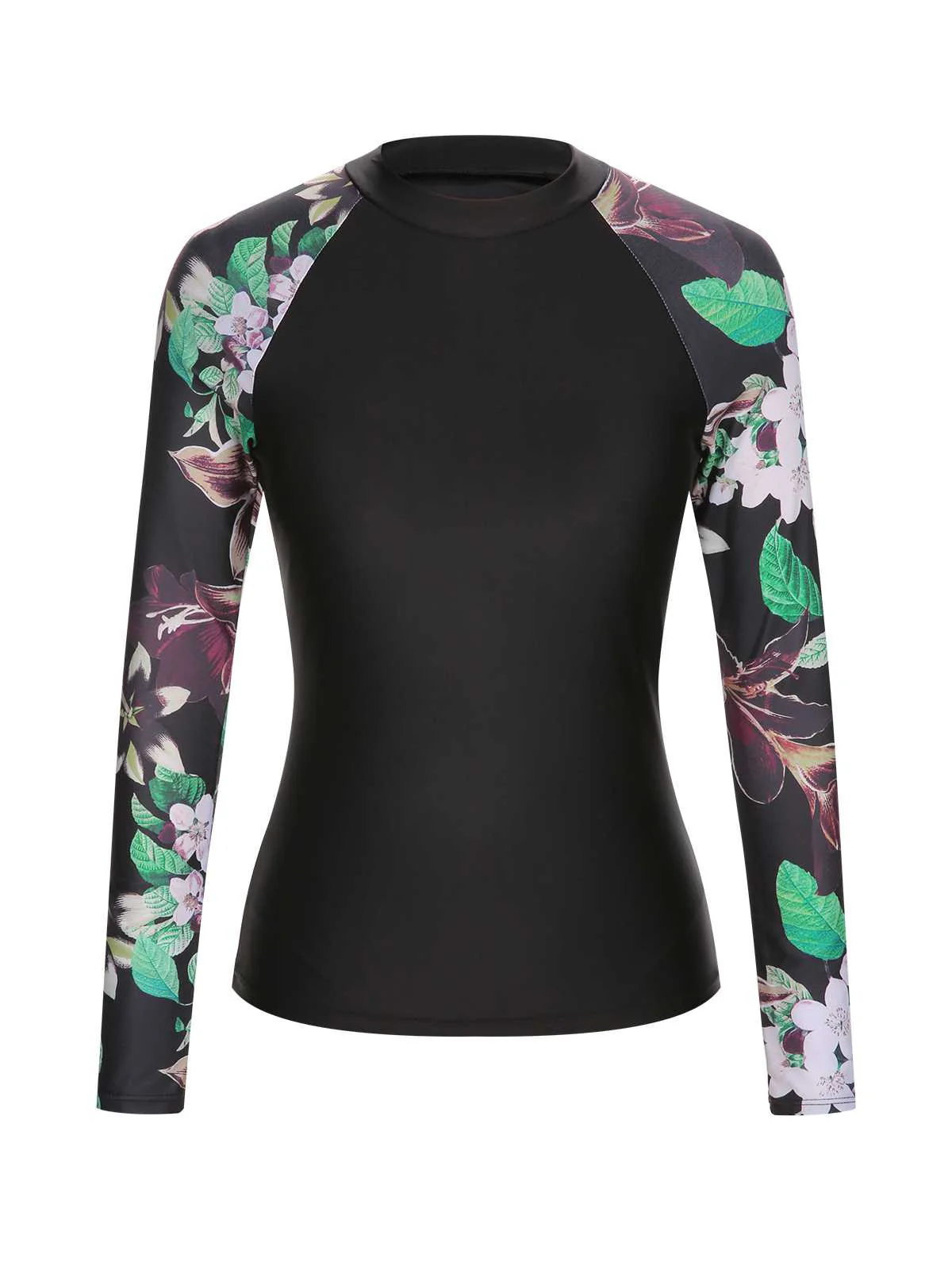 Black 1960s Floral Swimsuit Set - Image 4