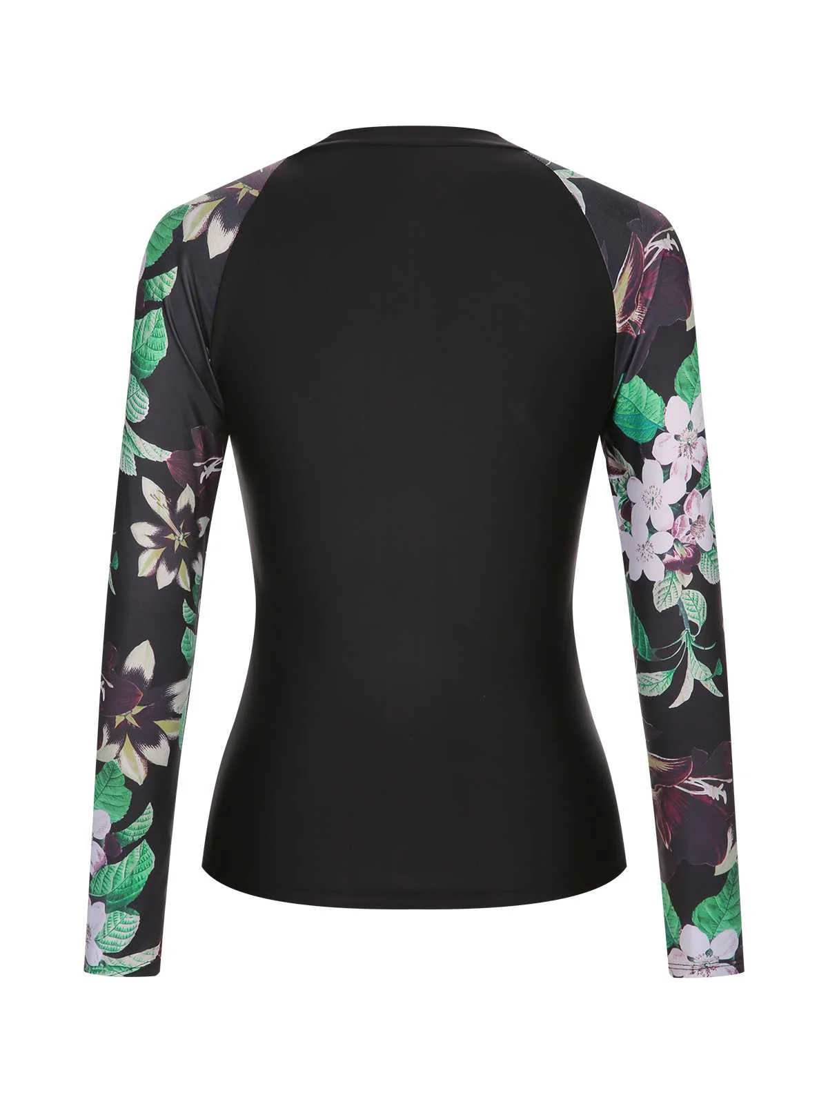 Black 1960s Floral Swimsuit Set - Image 5