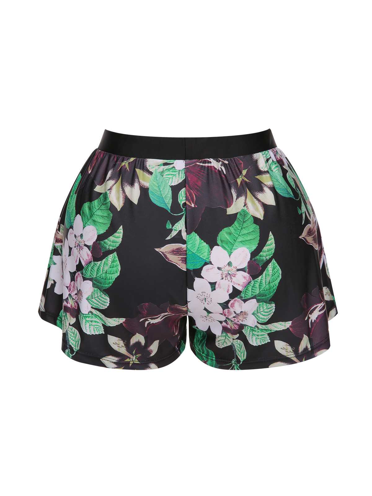 Black 1960s Floral Swimsuit Set - Image 7