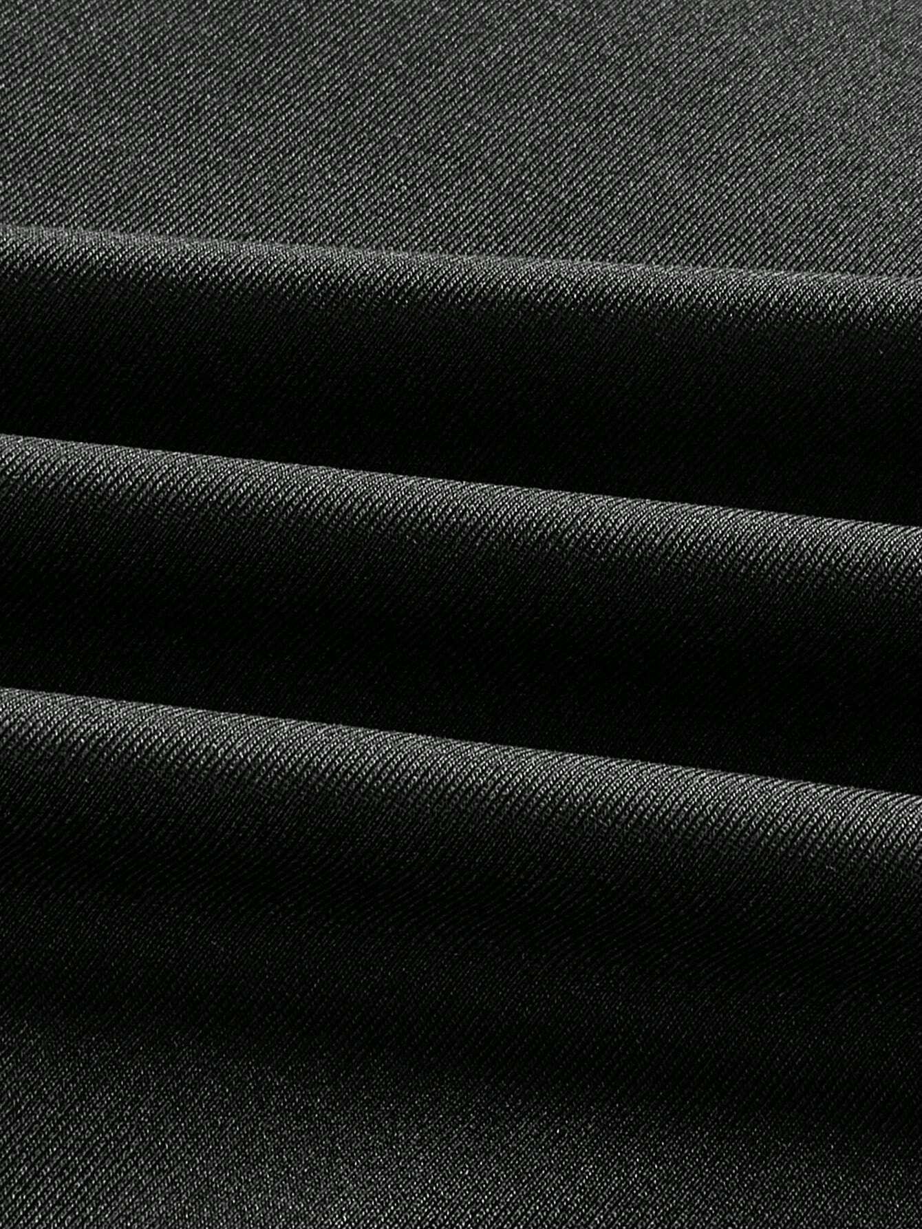 Black 1960s Gothic Ruched Mermaid Maxi Skirt - Image 4