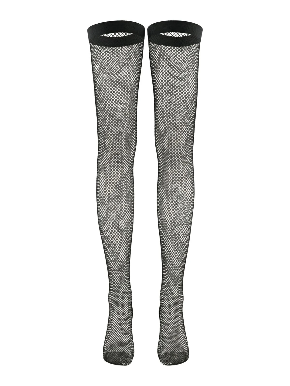 Black 1960s Lace Bow Corset Lingerie Set with Fishnet Stockings - Image 3