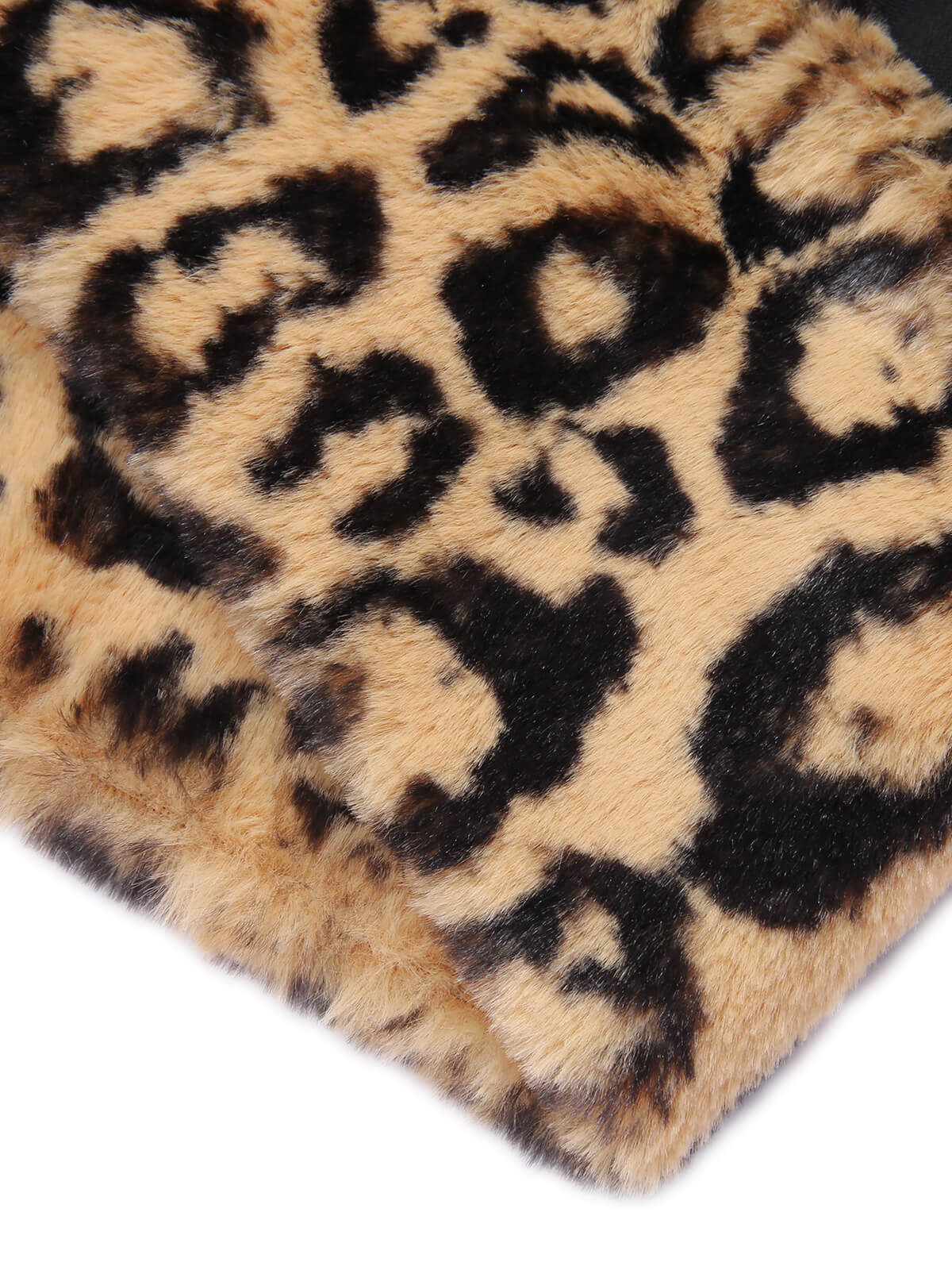 Black 1960s Leopard Plush V-Neck Pencil Dress - Image 9