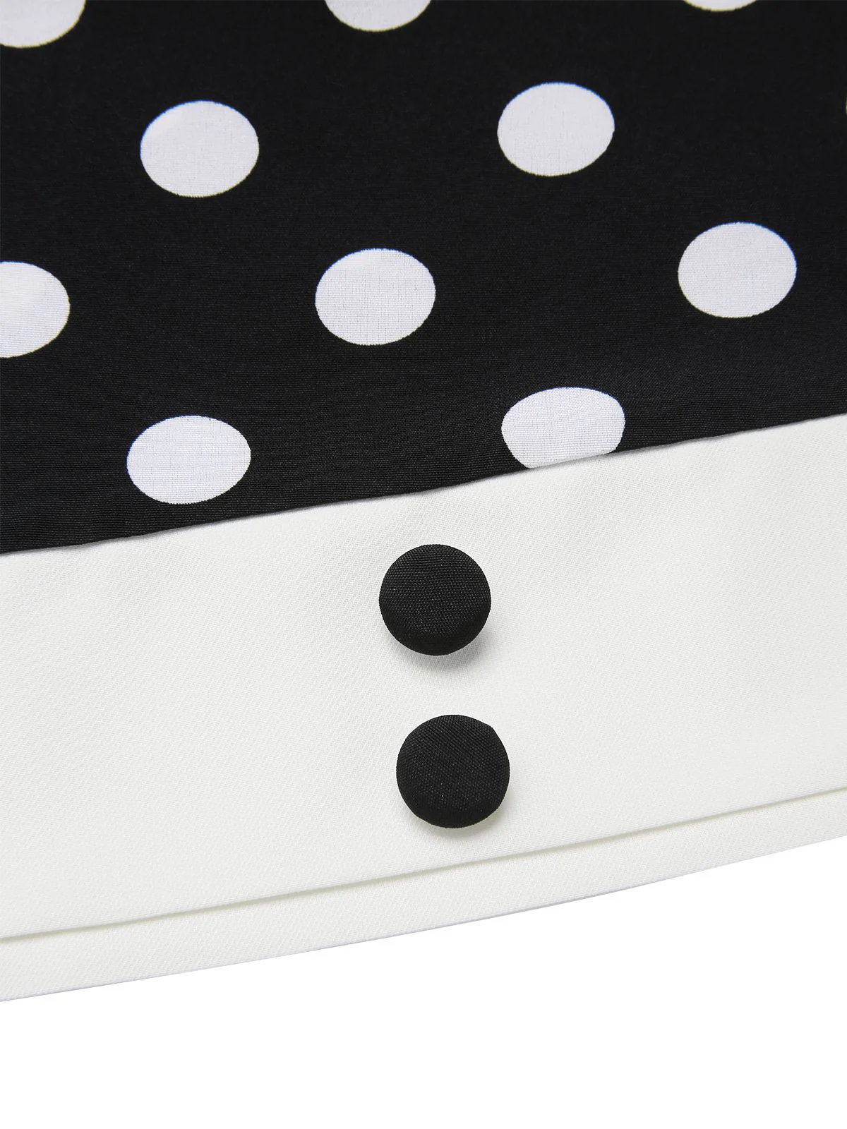 Black 1960s Polka Dot V-Neck Dress - Image 5