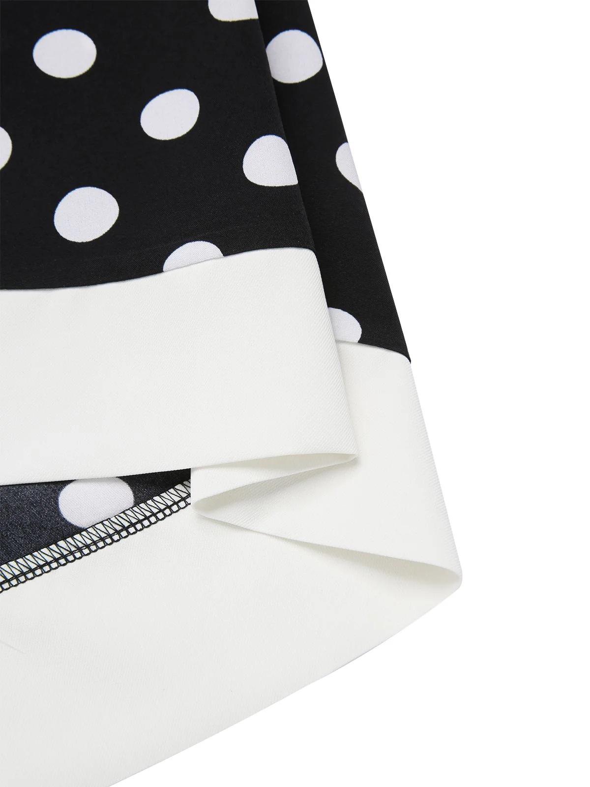 Black 1960s Polka Dot V-Neck Dress - Image 6
