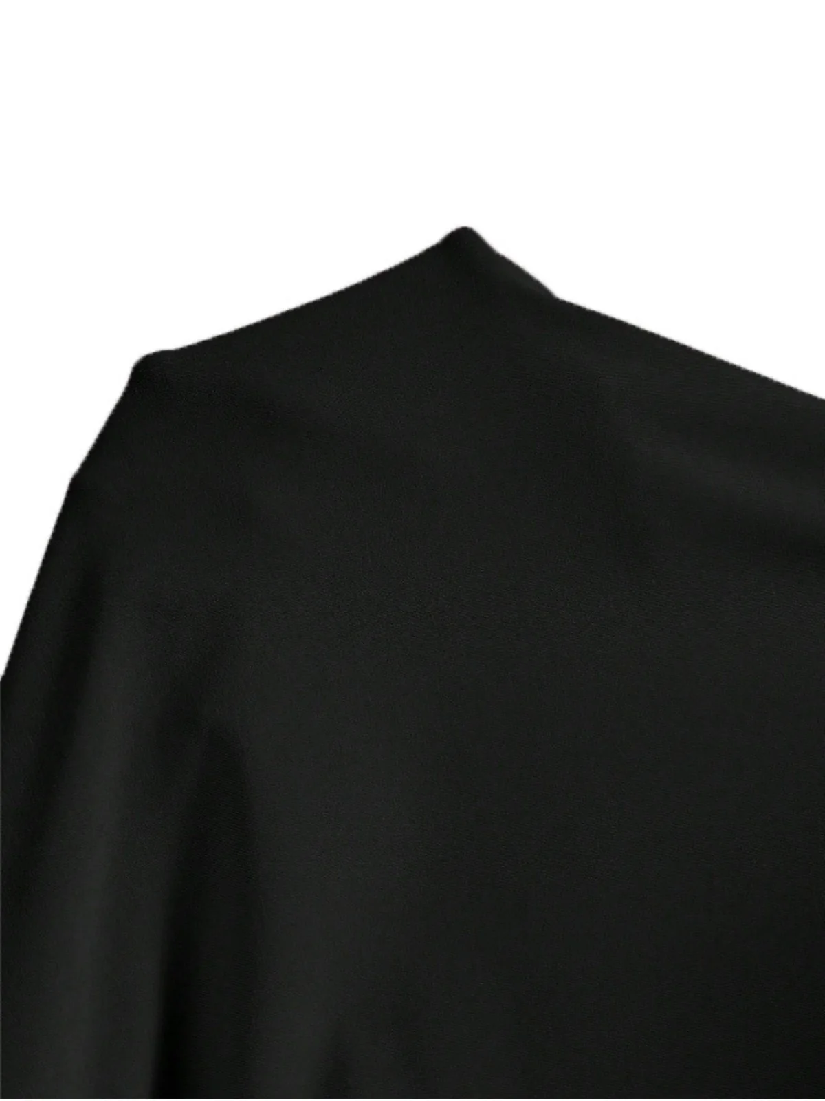 Black 1960s Sleeveless Solid Bodycon Dress - Image 3
