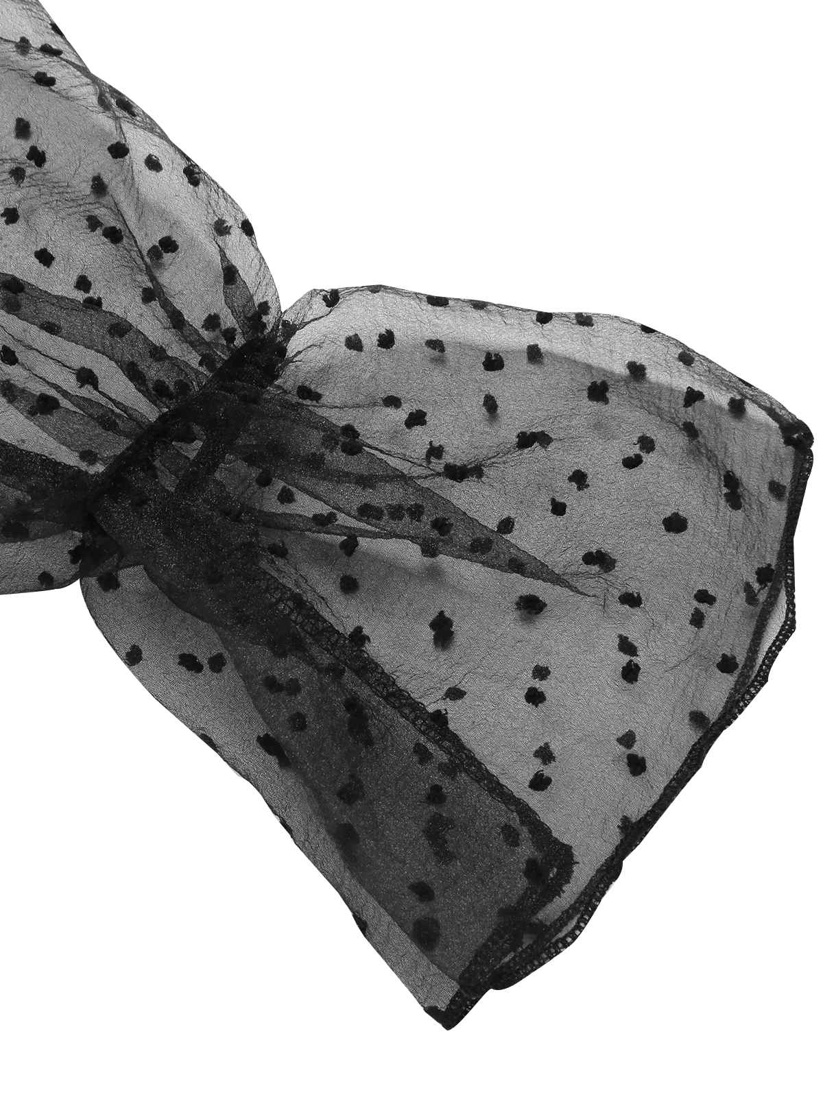 Black 1960s Stars Sequined Mesh Patchwork Dress - Image 6