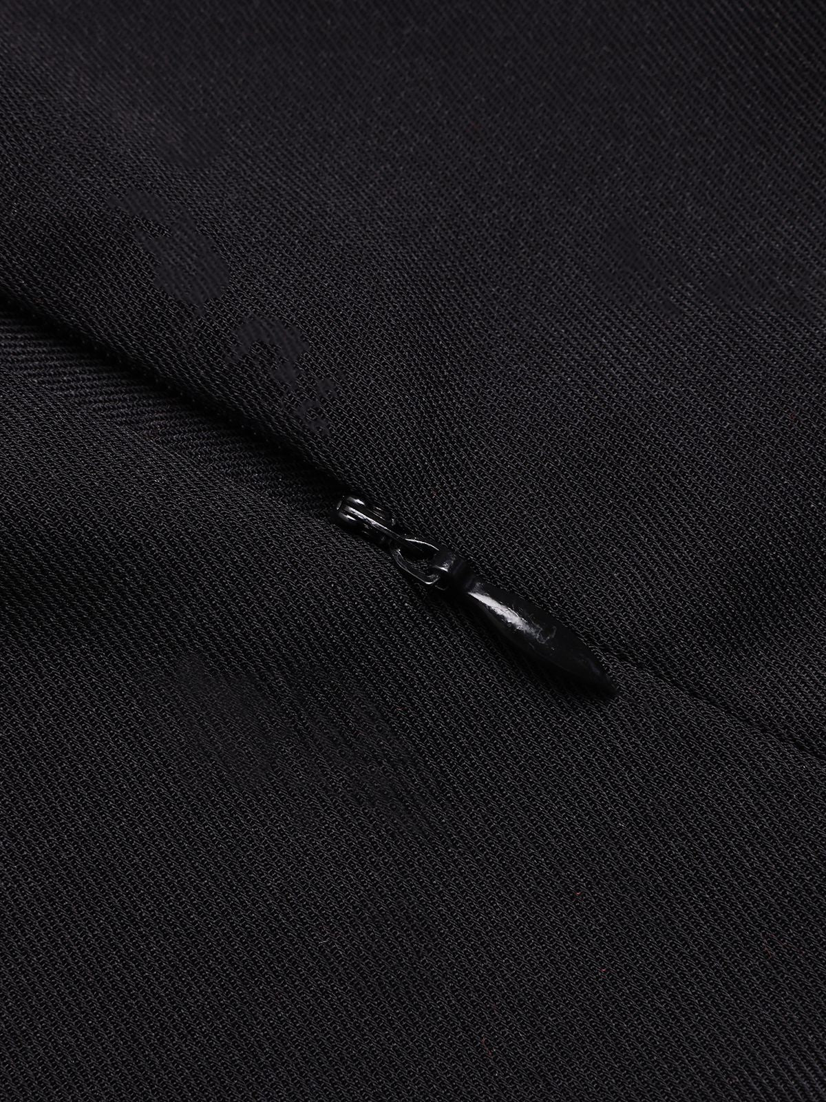 Black 1960s Tie Neck Plaids Bow Dress - Image 8