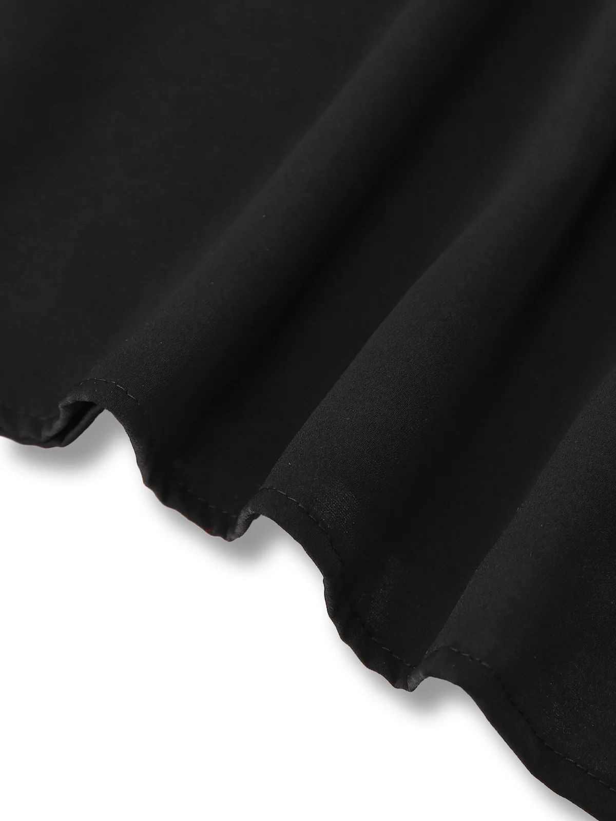 Black 1980s Contrast Off-Shoulder Dress - Image 5