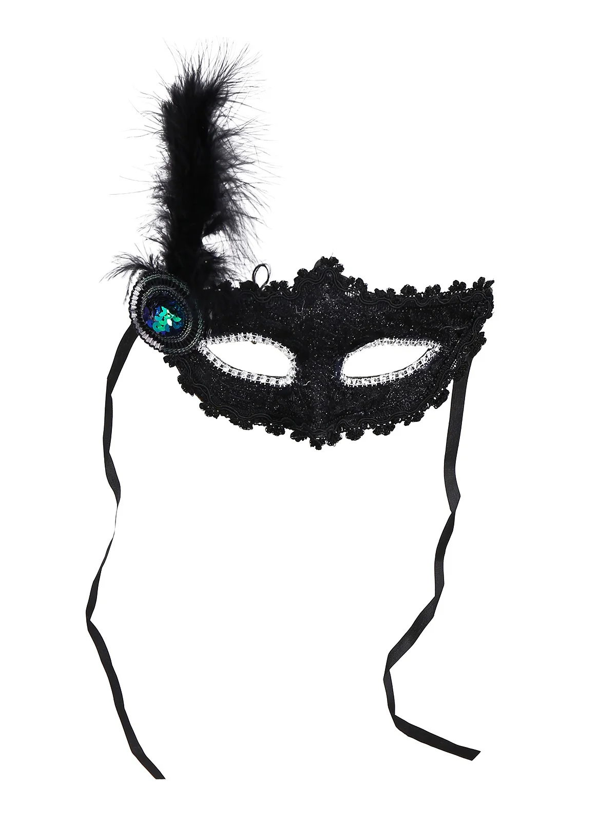 Black 1980s Devil Bat Punk Style Mesh Dress - Image 2