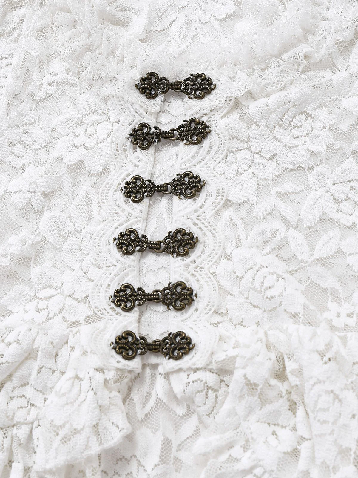 [Pre-Sale] Black 1980s Gigot Sleeve Victorian Lace Dress - Image 6