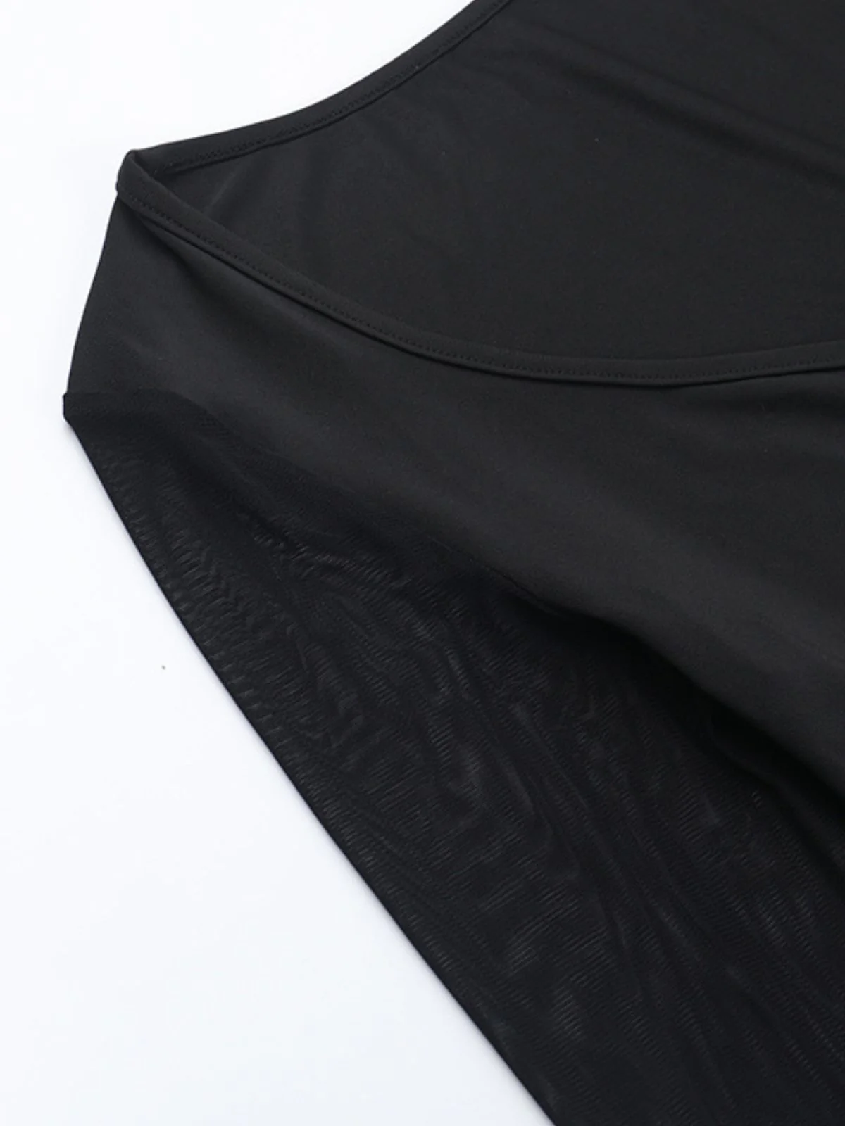 Black 1980s Gothic Sheer Sleeve Corset Slit Dress - Image 10