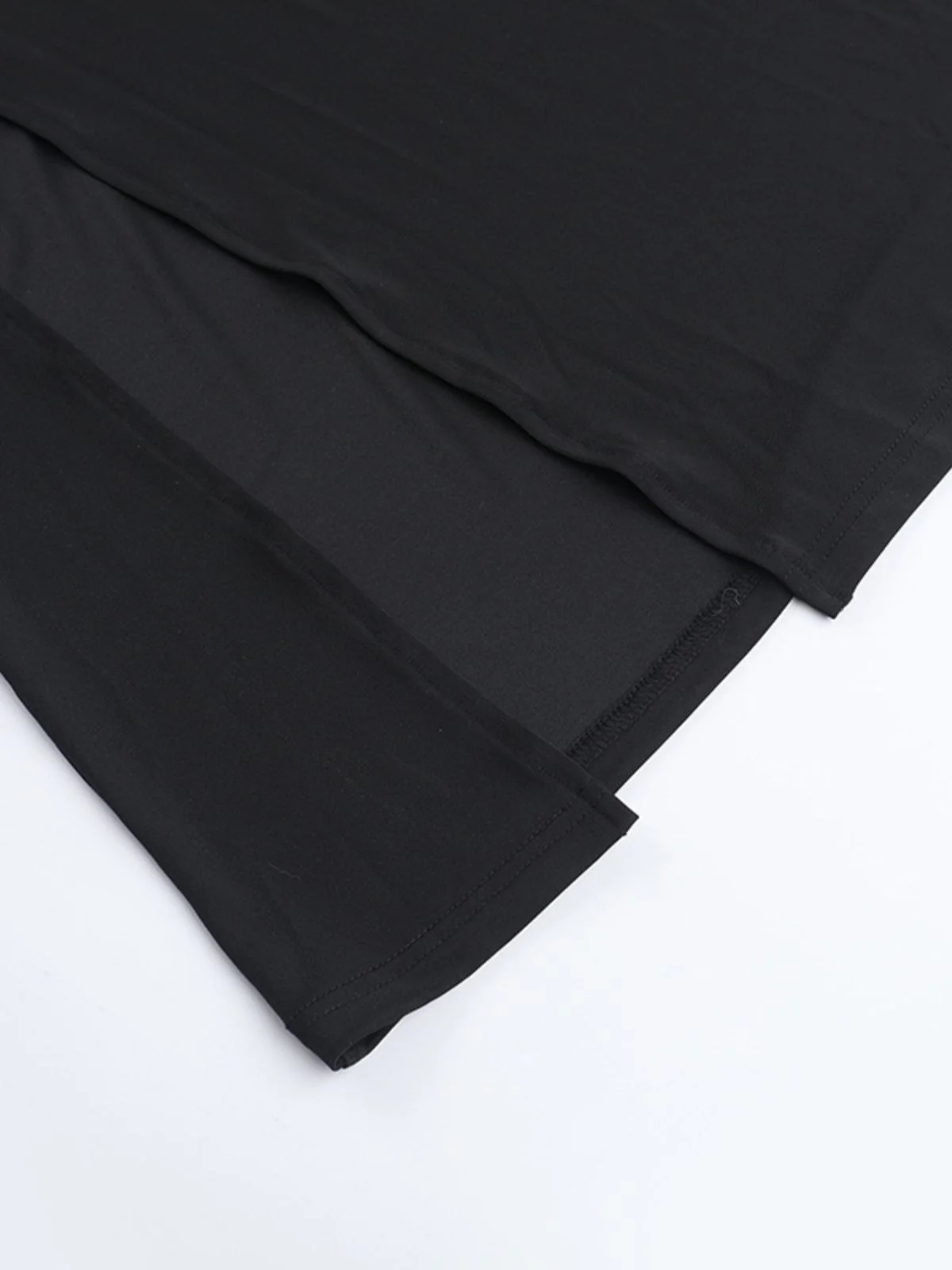 Black 1980s Gothic Sheer Sleeve Corset Slit Dress - Image 13