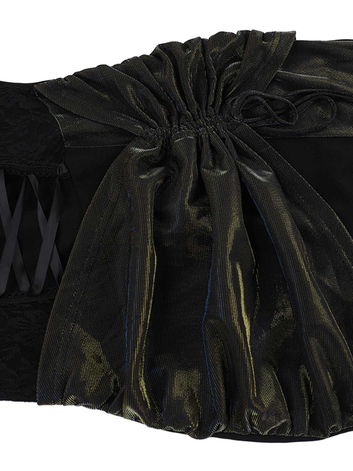 Black 1980s Gothic Slip Lace Maxi Dress - Image 4