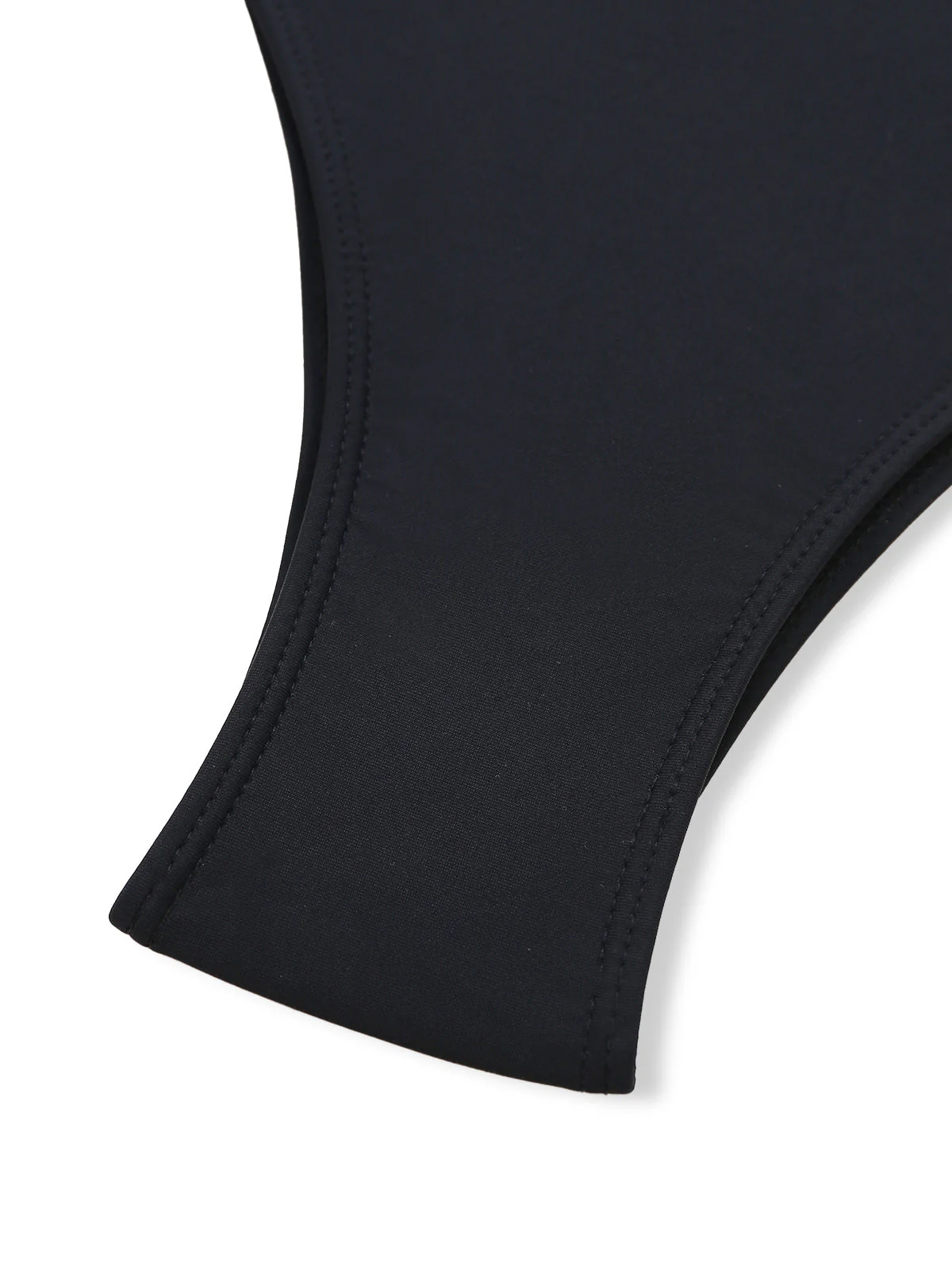 Black 1980s Lace Halter Ruffle One-Piece Swimsuit - Image 7