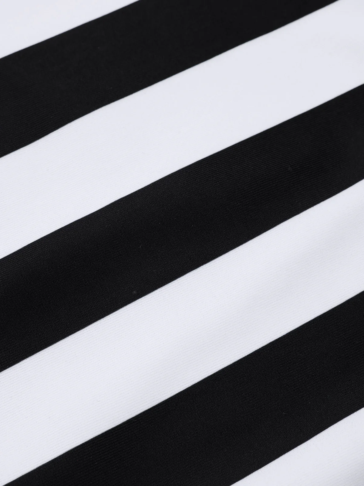 Black 1980s One-Shoulder Hollow Skull Stripe Swimsuit - Image 4