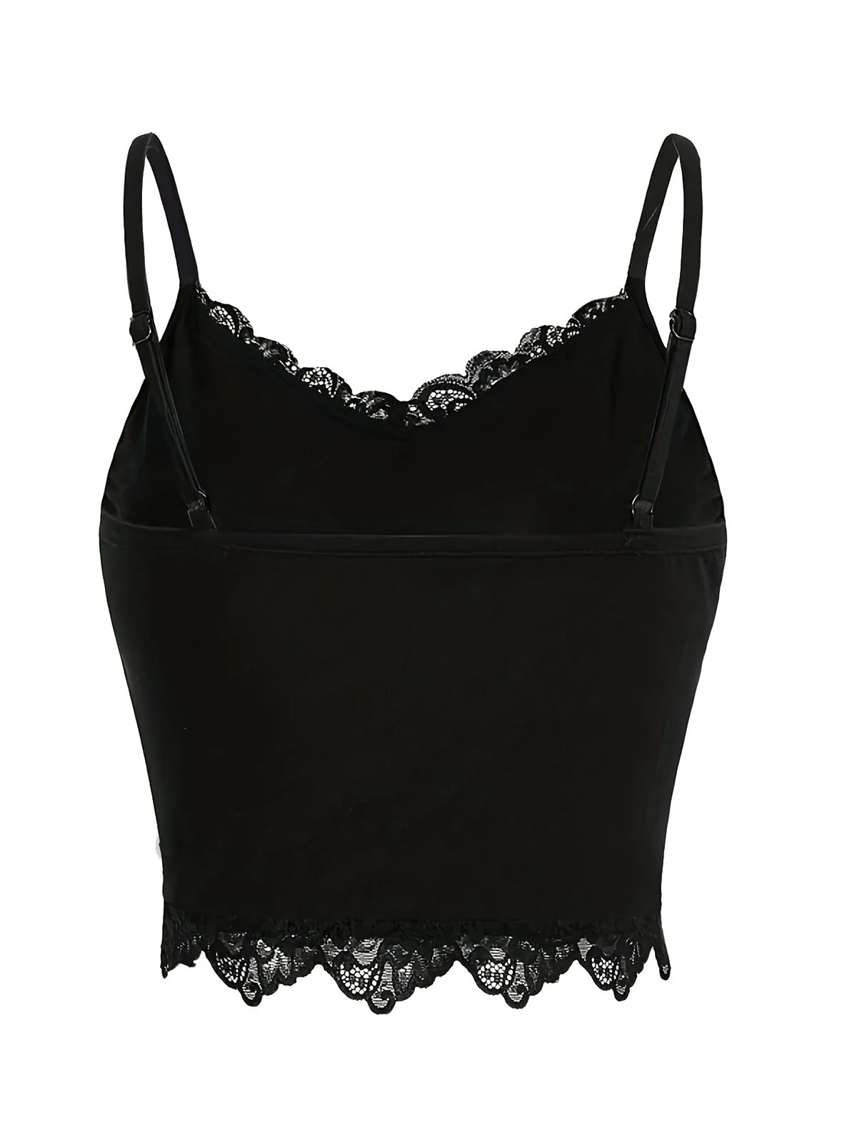 Black Halloween Cross Rhinestone Camisole - Image 3