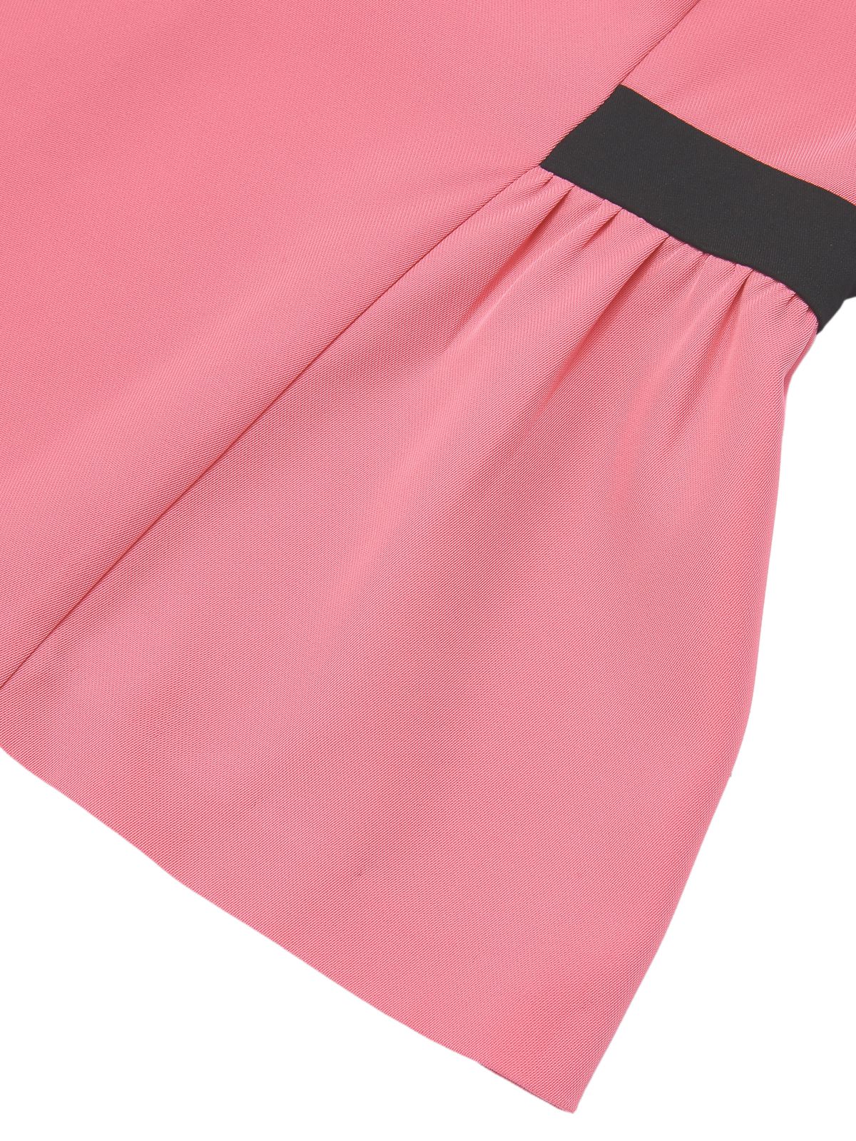 Black & Pink 1960s Bow Waist Patchwork Top - Image 6