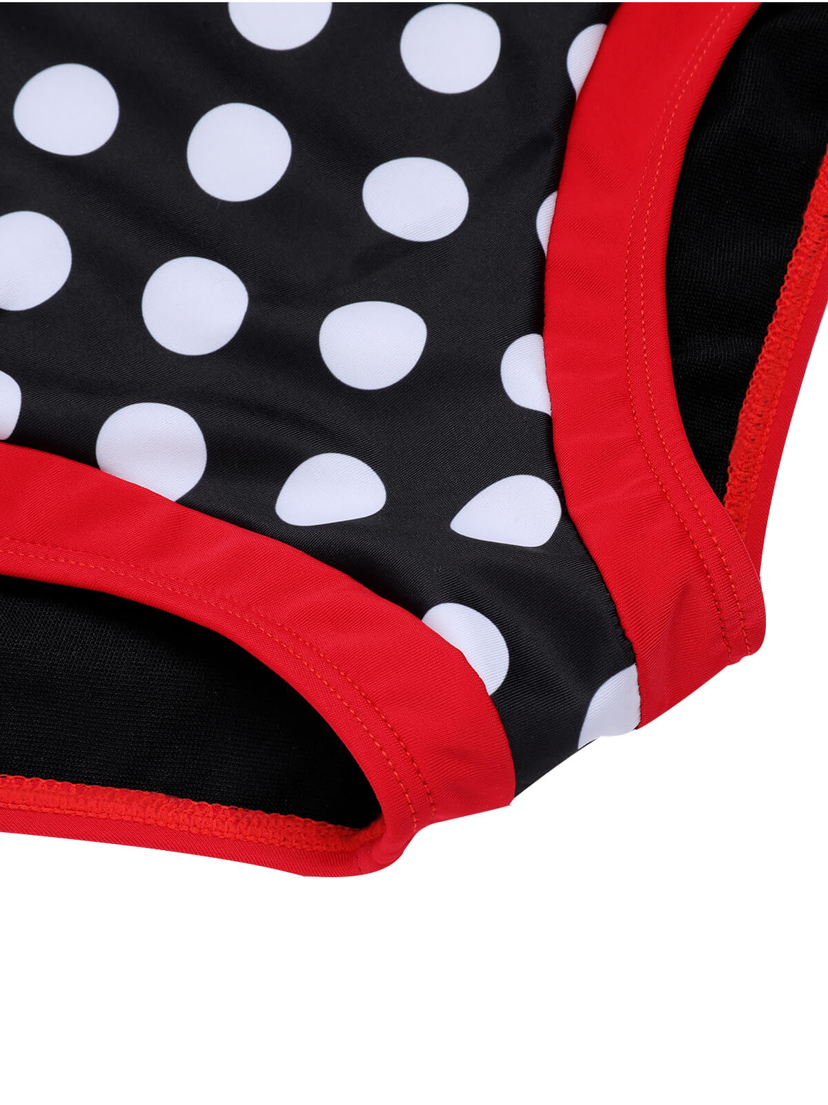 Black & Red 1950s Dots Halter Swimsuit - Image 8