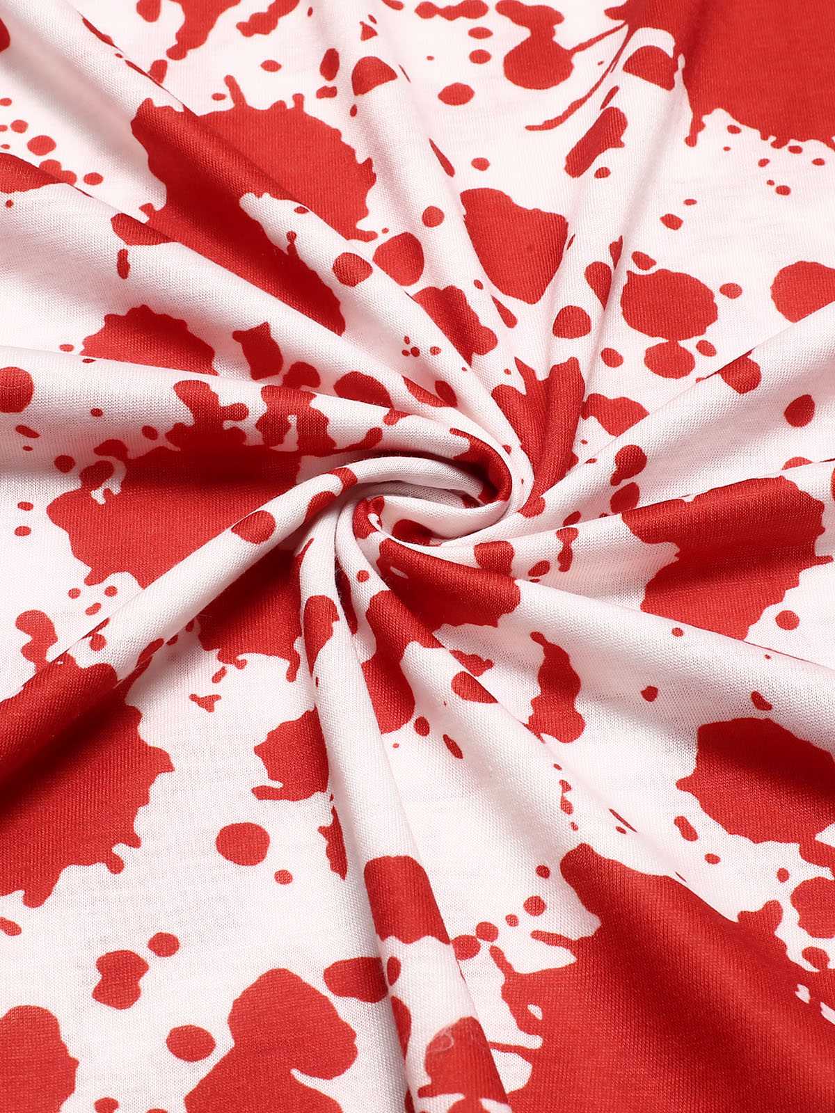 Black & Red 1950s Halloween Blood Stain Dress - Image 4