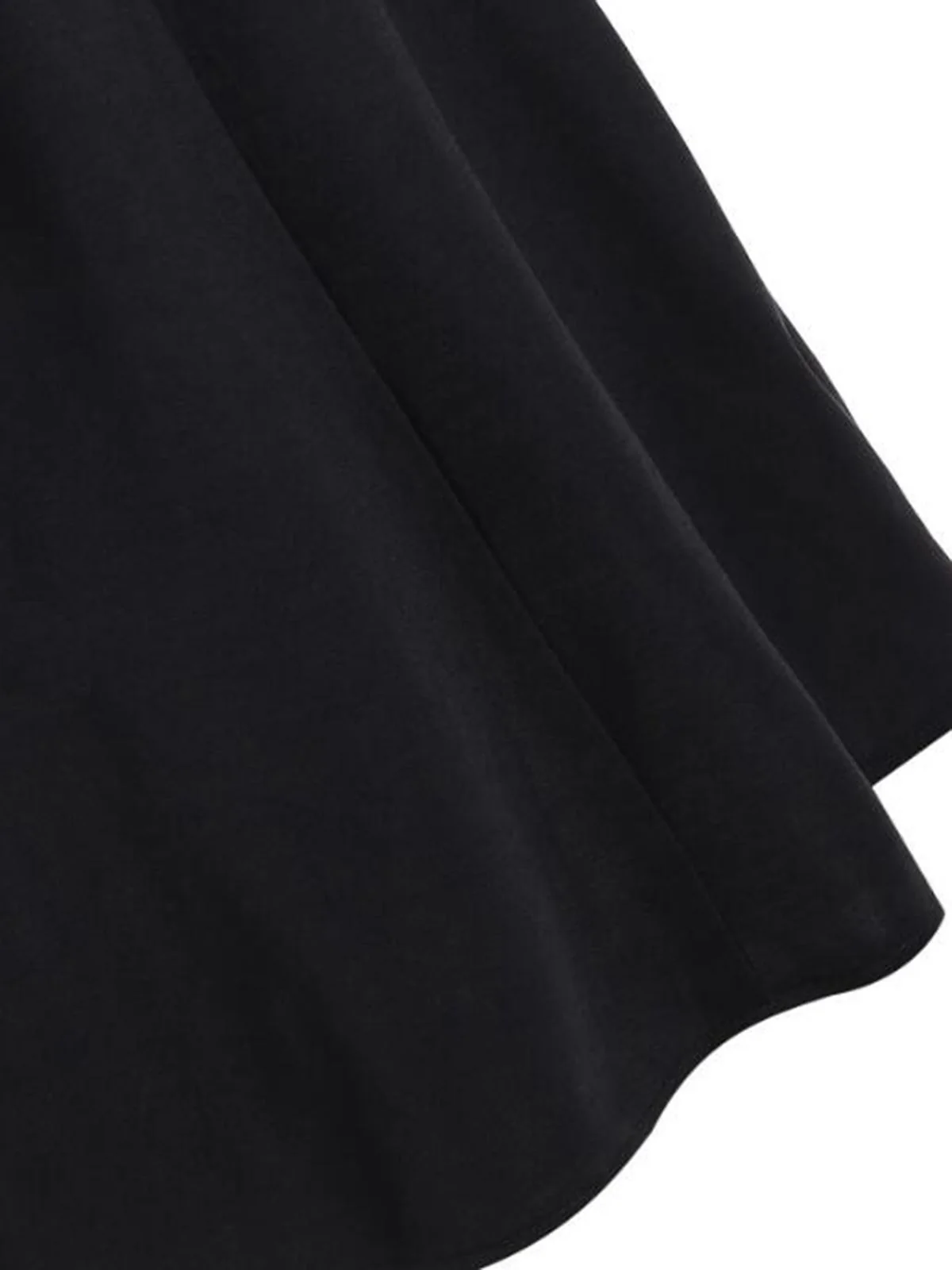 Black Red 1950s Halter Dot Swing Dress With Accessories Set - Image 5