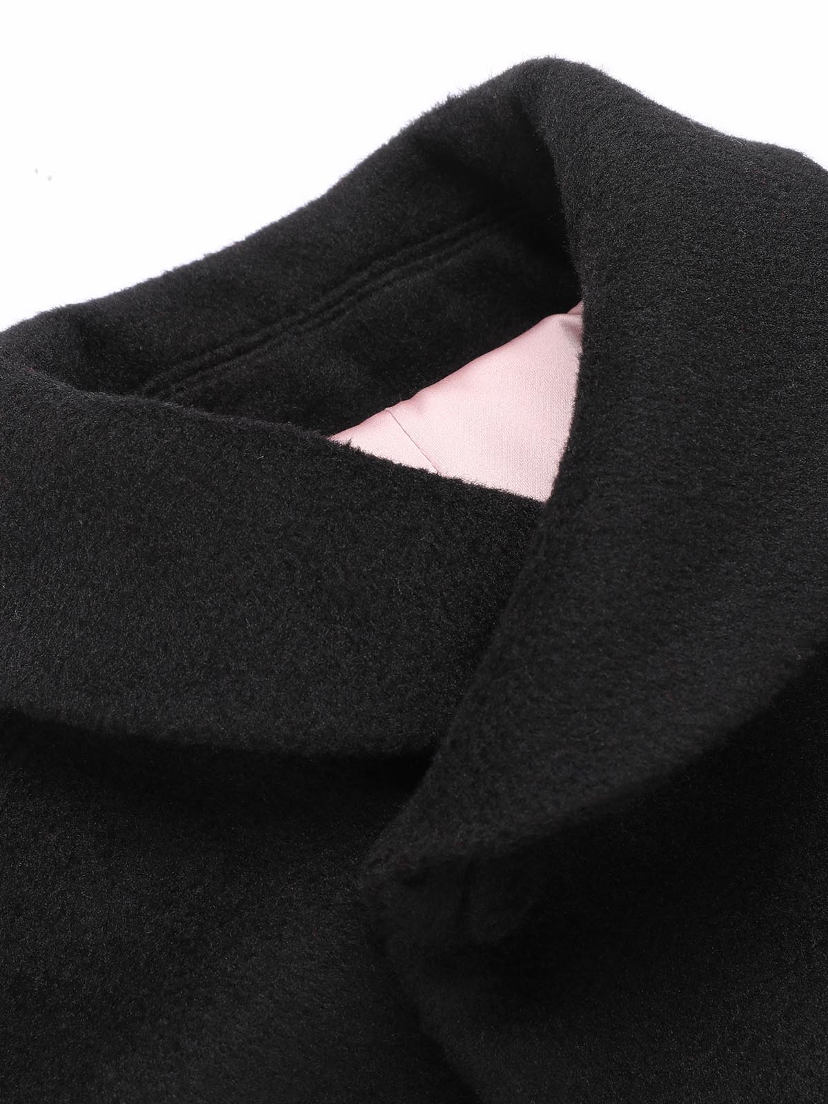 Black 1950s Retro Woolen Wrap Bolero Jacket - Image 4