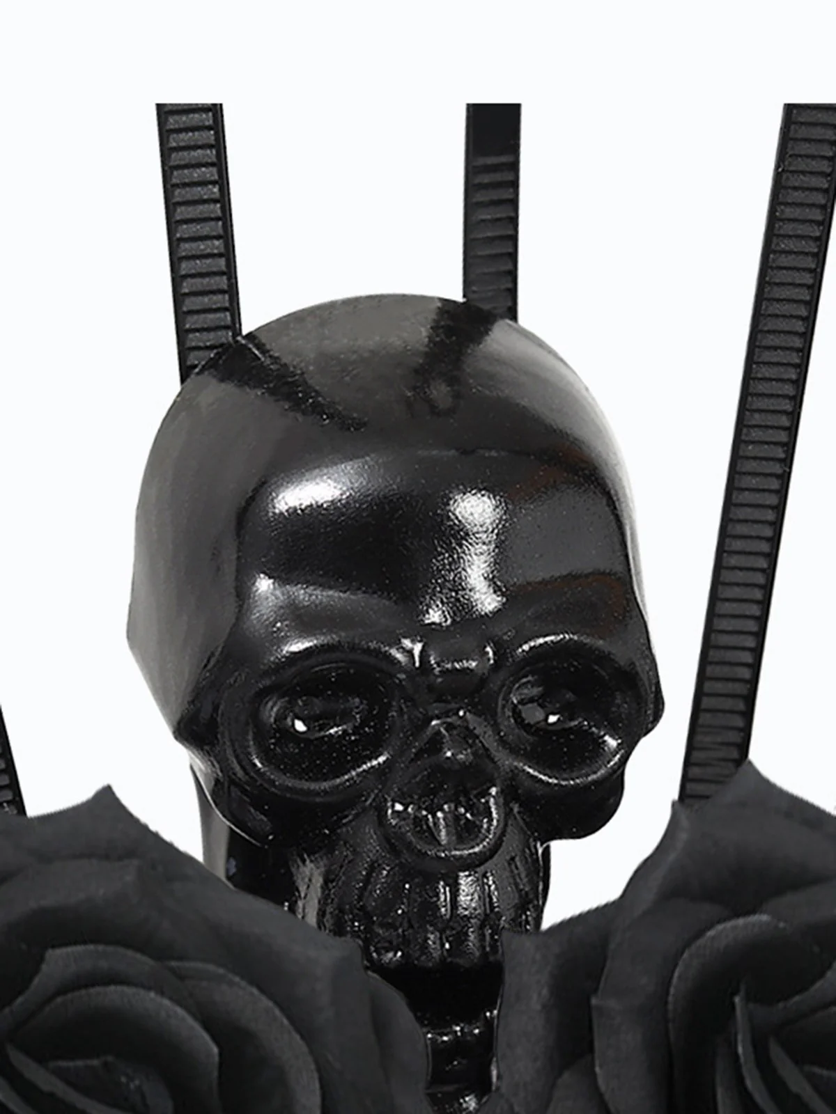 Black Skeleton & Rose Headwear - Image 3