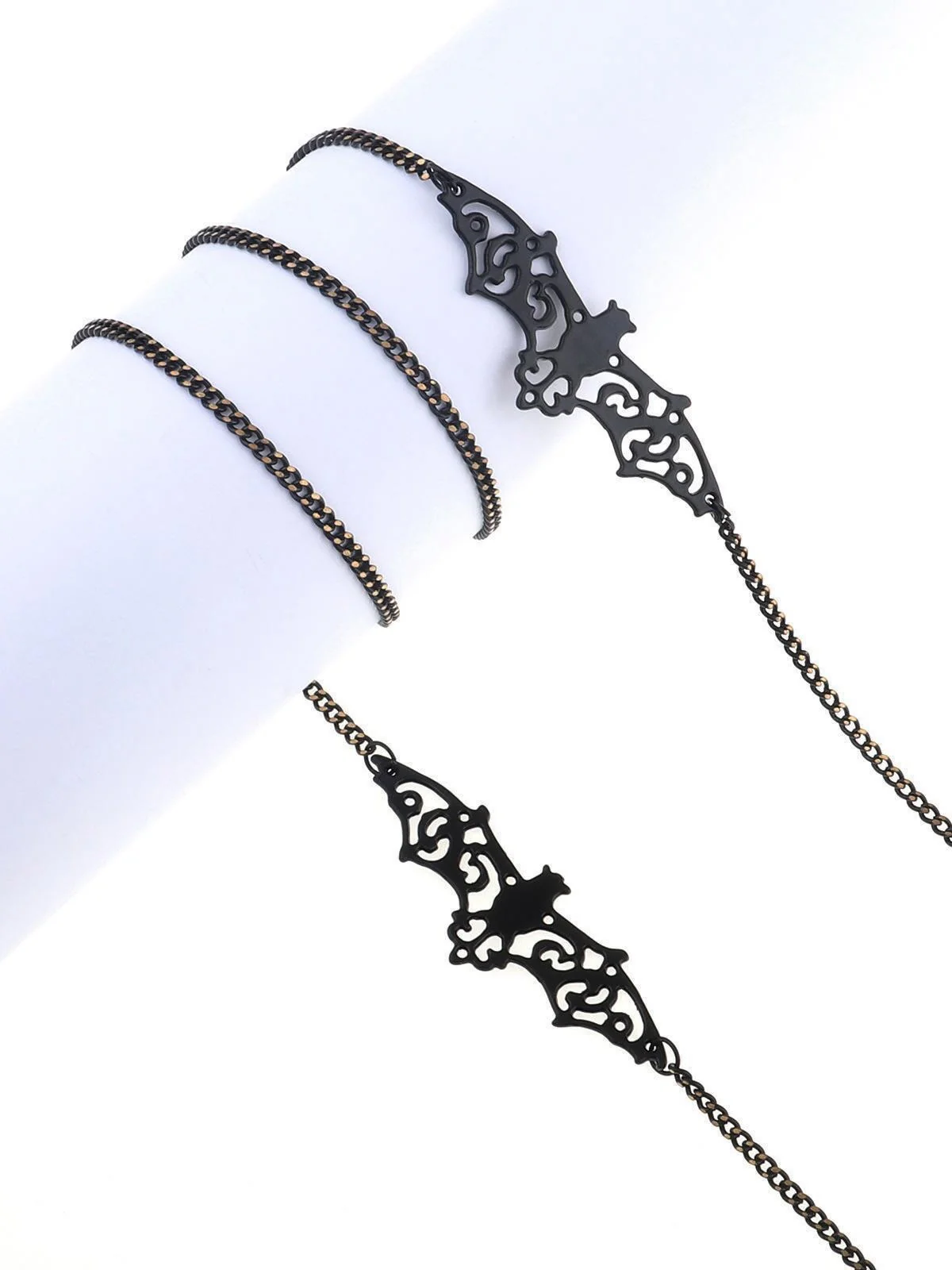 Black Vintage Halloween Glasses Chain - Image 2