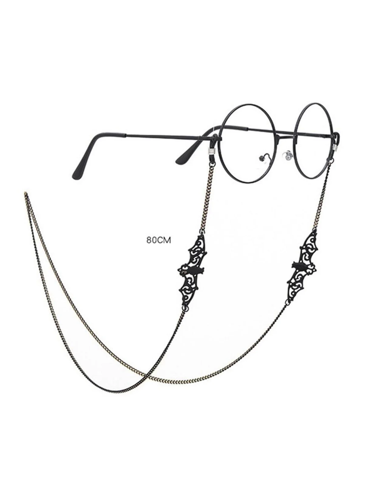 Black Vintage Halloween Glasses Chain - Image 3