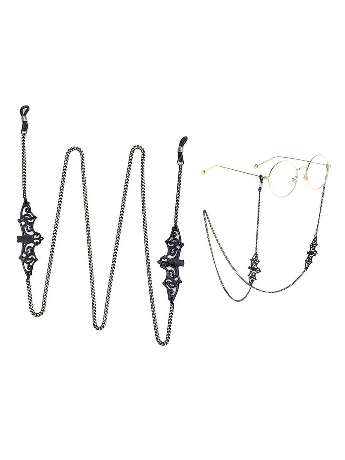 Black Vintage Halloween Glasses Chain - Image 7