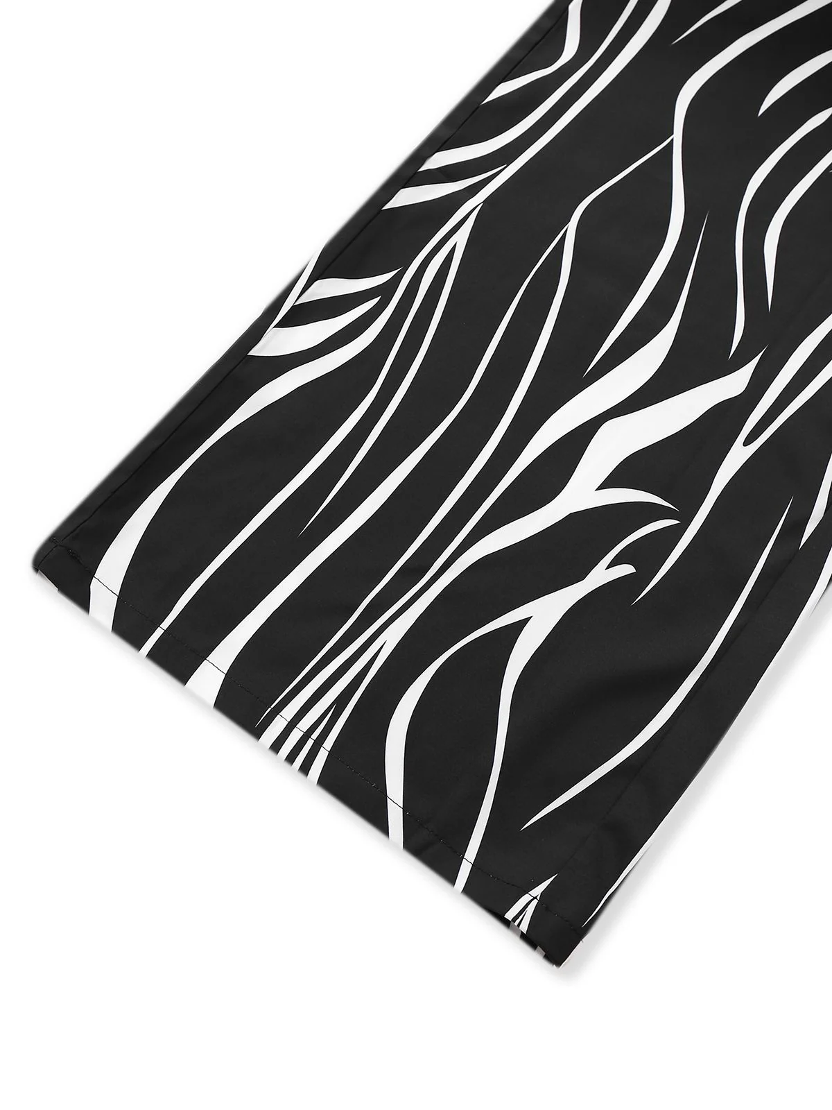 Black & White 1930s Irregular Print Halter Jumpsuit - Image 3