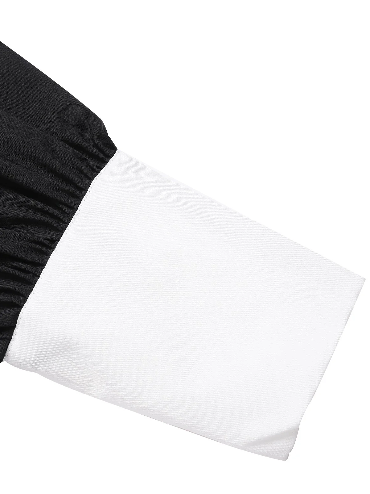 Black & White 1960s Doll Collar Skater Dress - Image 4