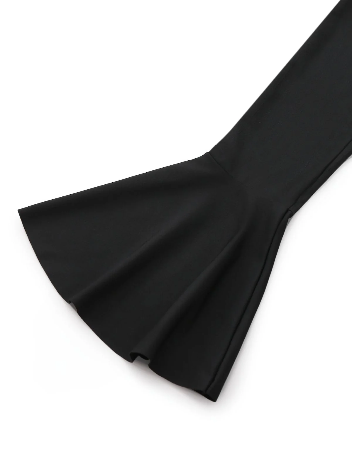Black & White 1960s Ruffled Peplum Dress - Image 5