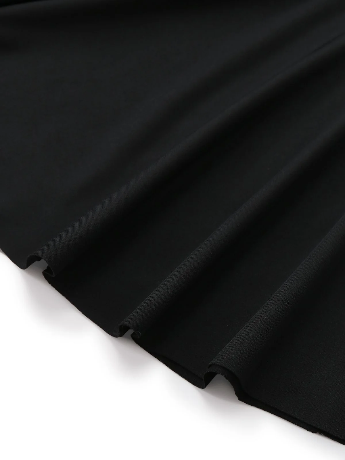 Black & White 1960s Ruffled Peplum Dress - Image 7