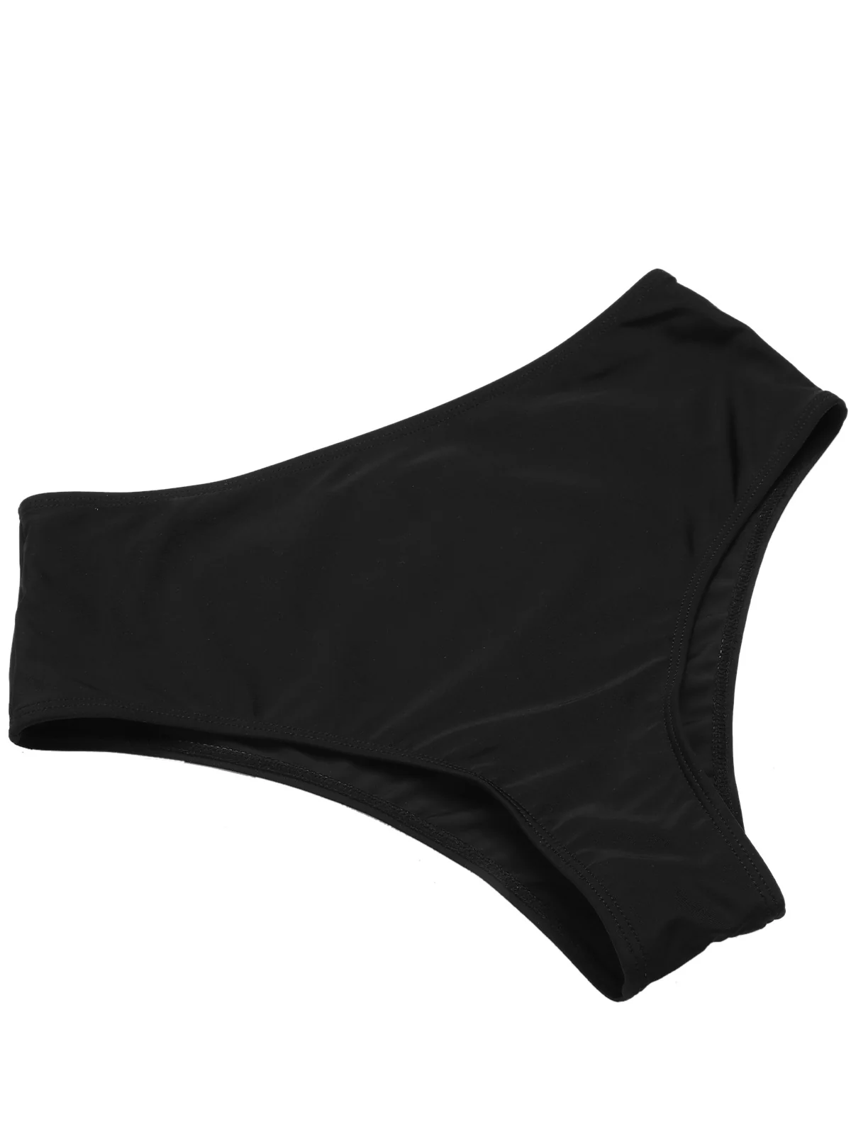 Black & White 1960s Solid Contrast Binding Swimsuit - Image 7