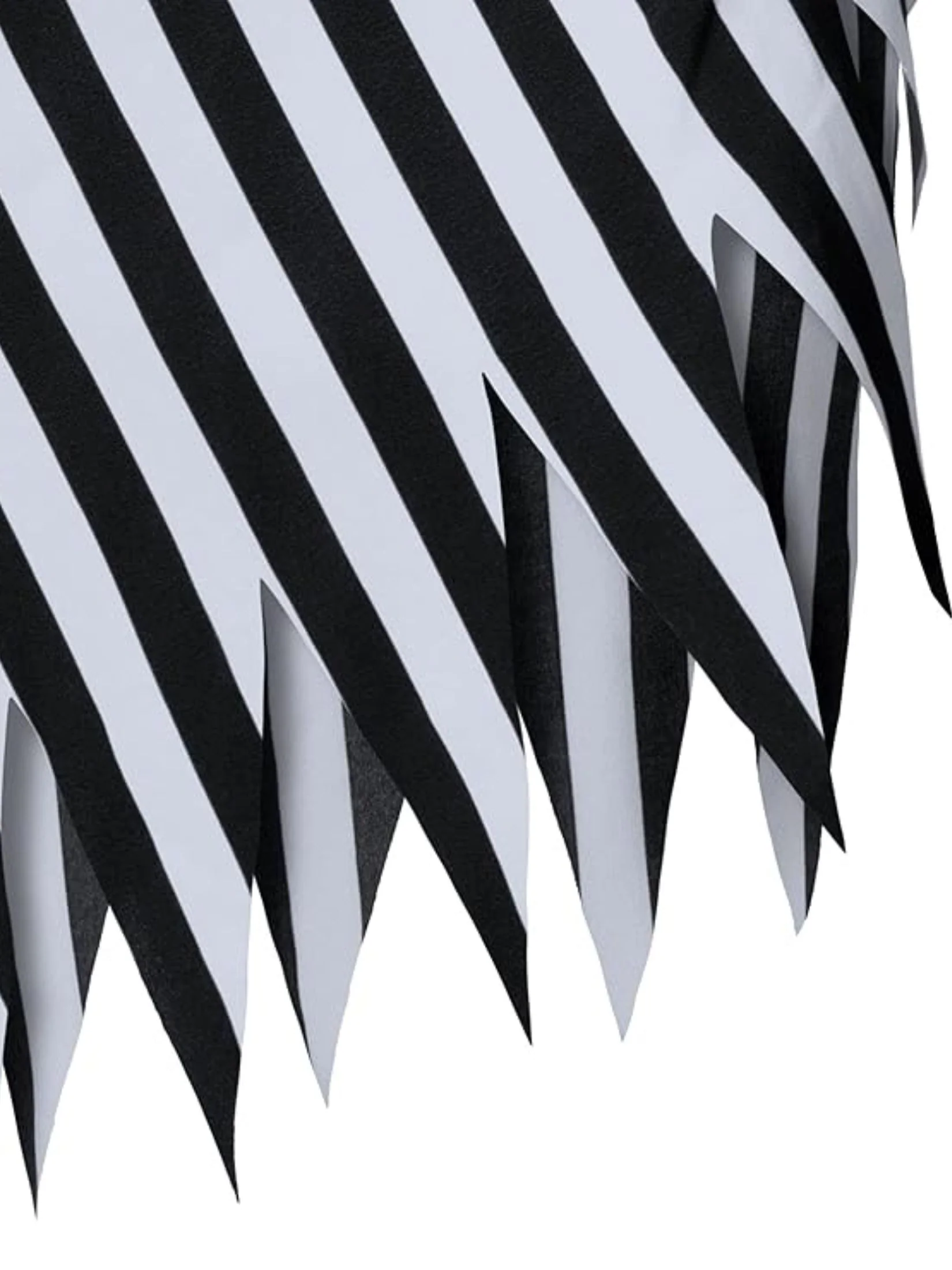 Black&White 1960s Striped Skirt With Headscarf - Image 6