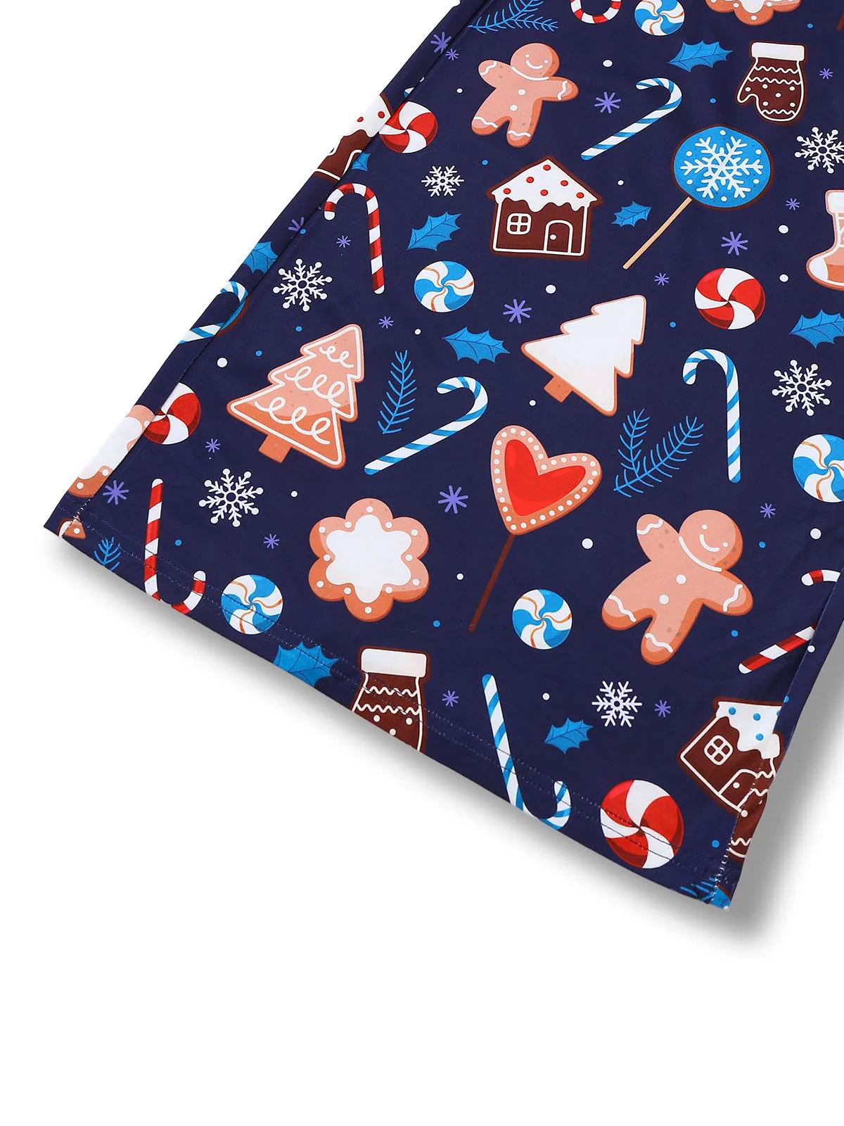 Blue 1930s Christmas Elements Printed Straps Jumpsuit - Image 6