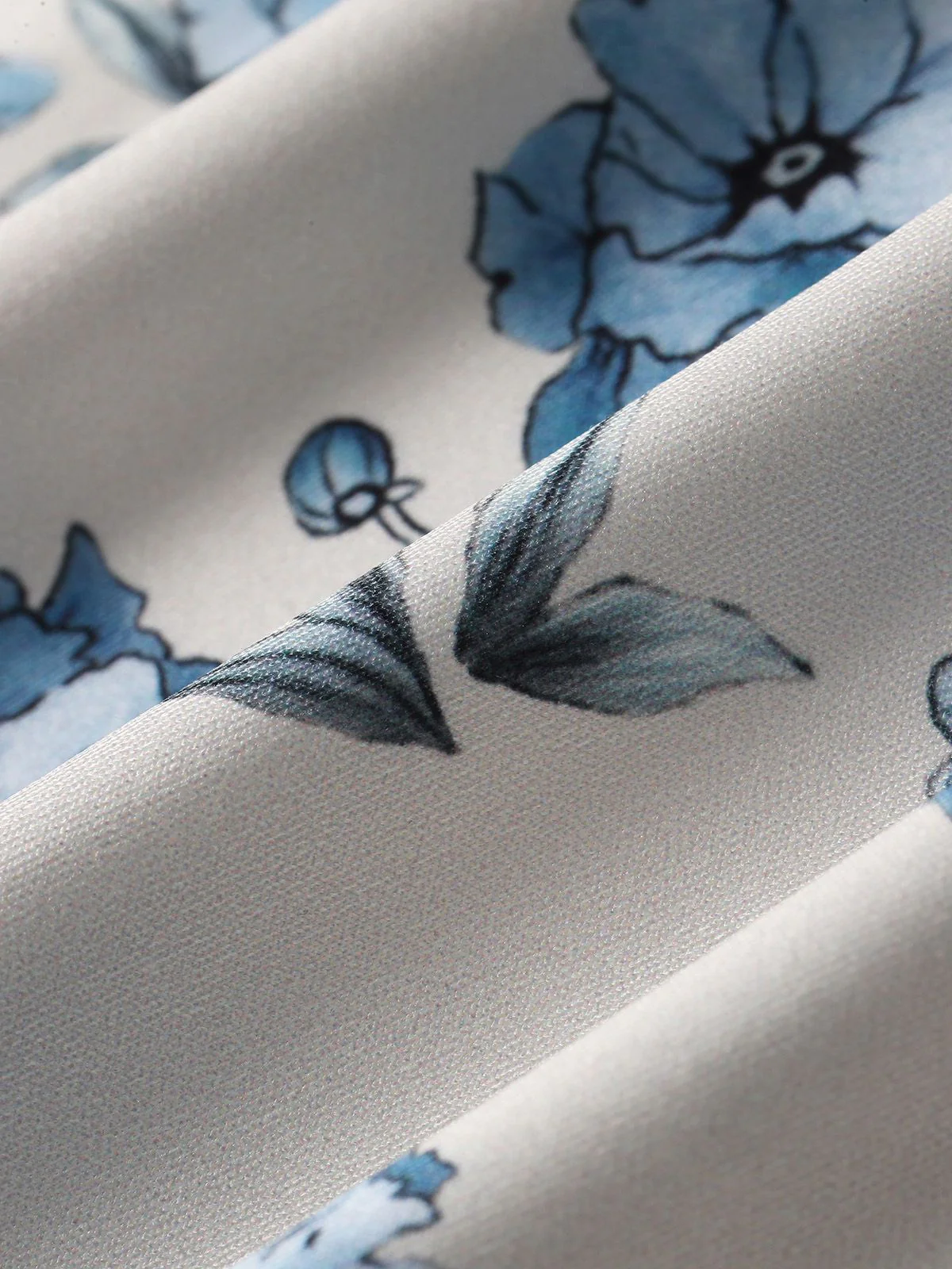 Blue 1930s Floral Spaghetti Strap Maxi Dress - Image 9