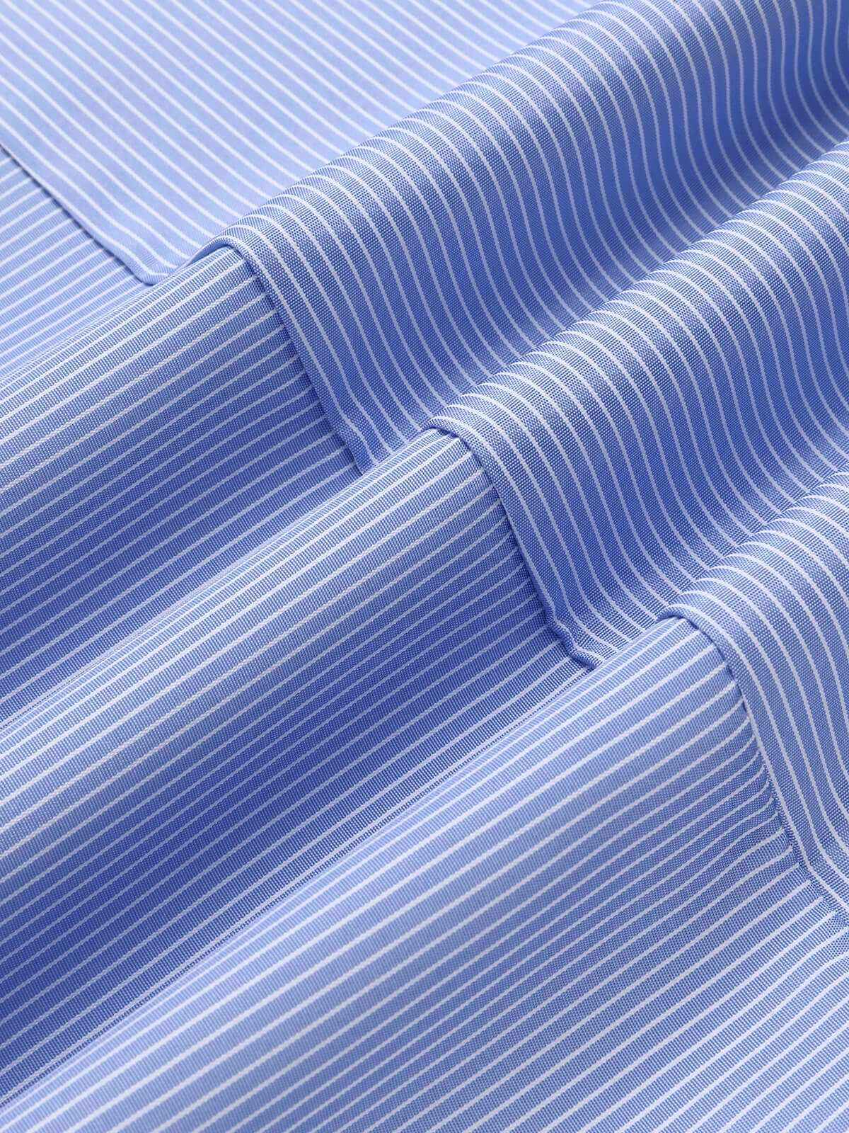 Blue 1930s Stripe Cutout Wide Strap Jumpsuit - Image 6