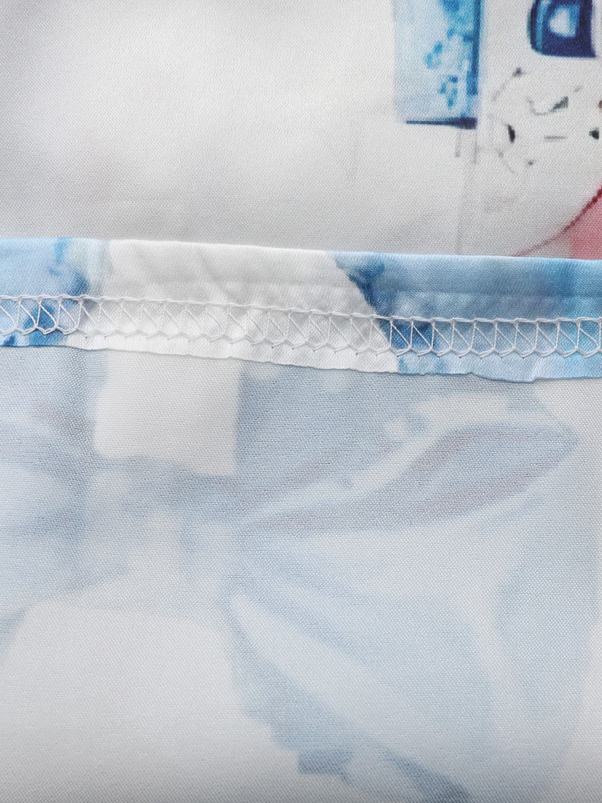 Blue 1940s Christmas Nutcracker Candy Cane Pajama Set - Image 6