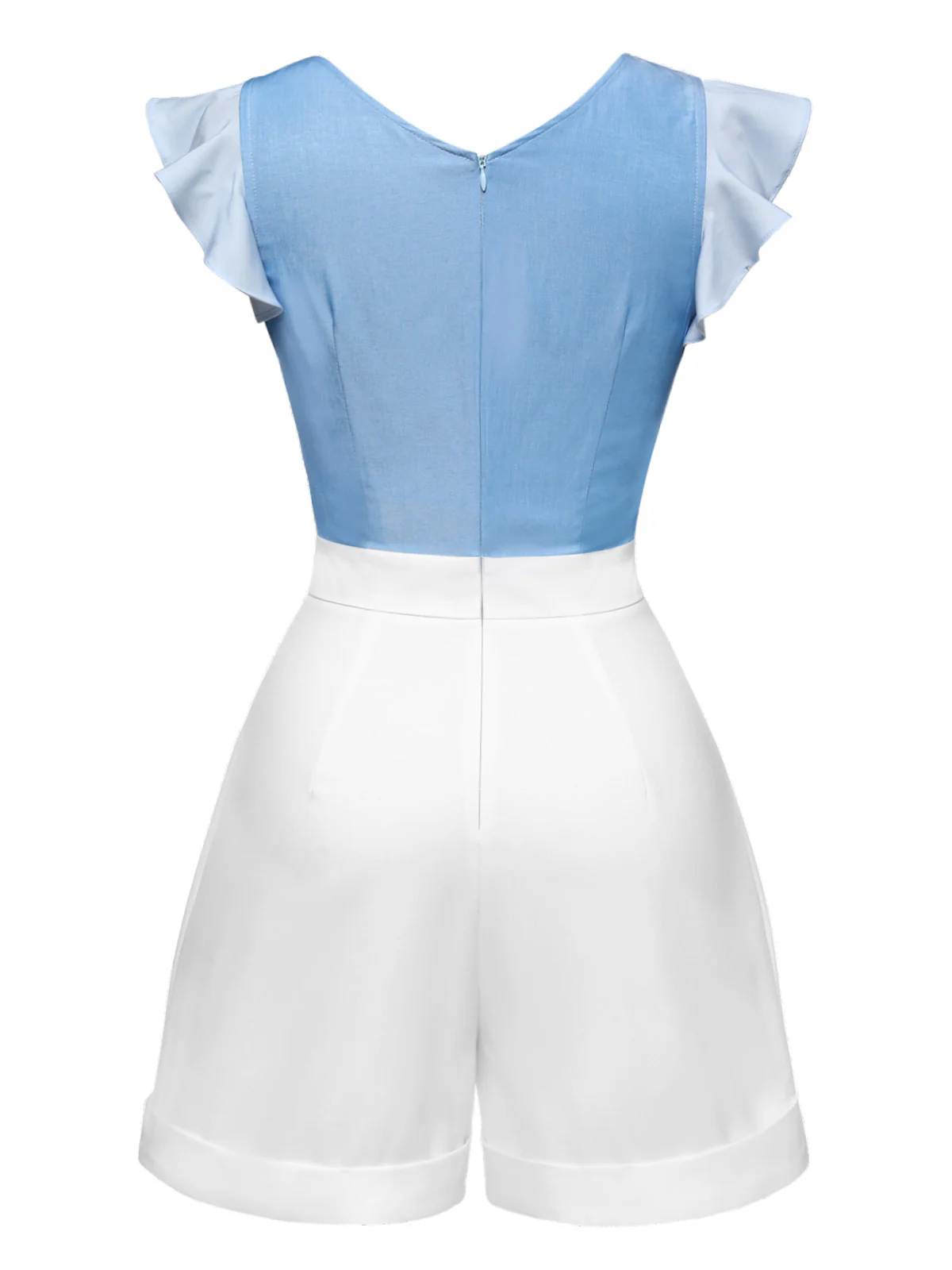 Blue 1940s Cinderella Ruffled Romper - Image 5