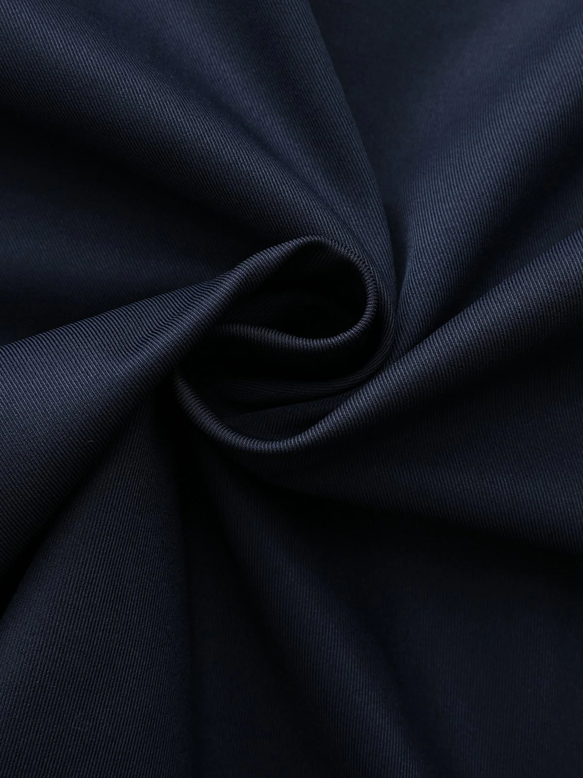 Blue 1940s Double-Breasted Round Neck Trench Coat - Image 10