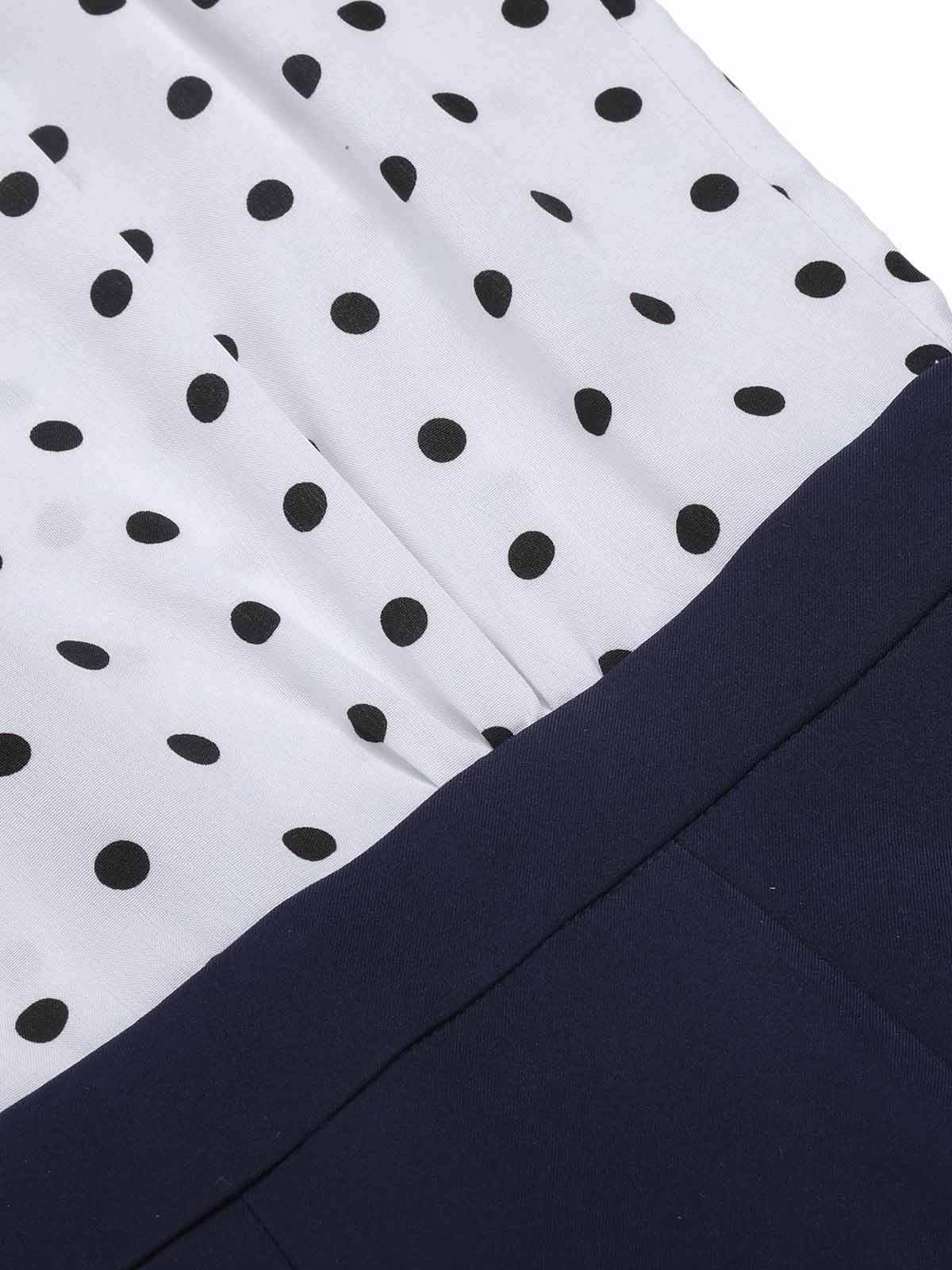 Blue 1940s Halter Polka Dot Jumpsuit - Image 6