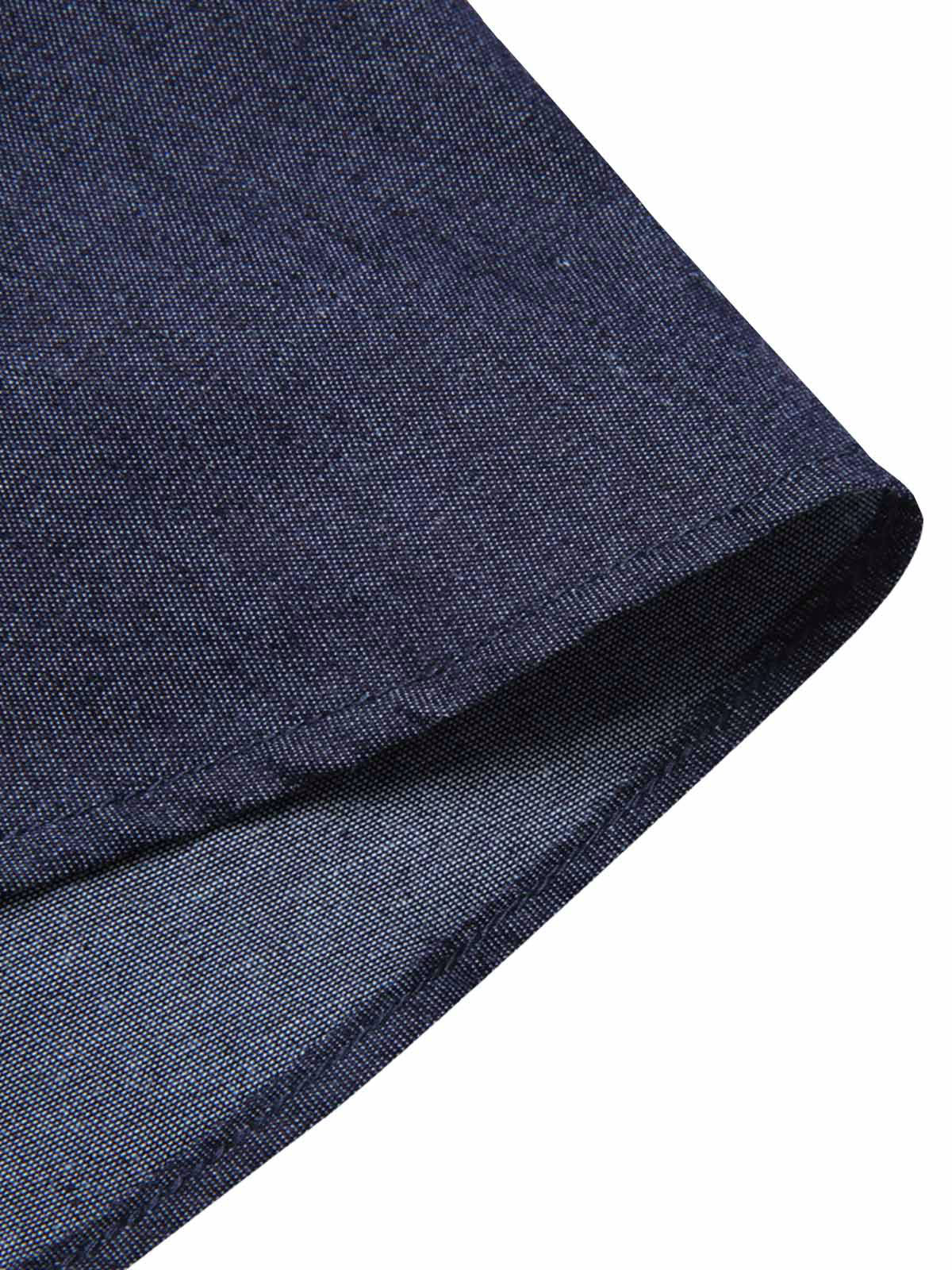 Blue 1940s Solid Button Skirt WIth Belt - Image 7