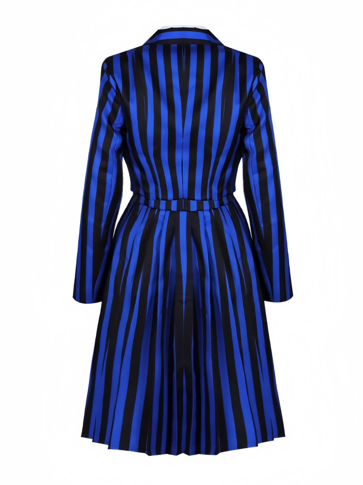 Blue 1940s Striped Wednesday Enid Uniform Set - Image 2