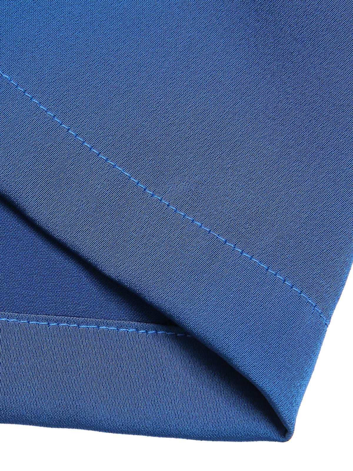 Blue 1940s Symmetrical Stripe V-Neck Halter Romper - Image 7
