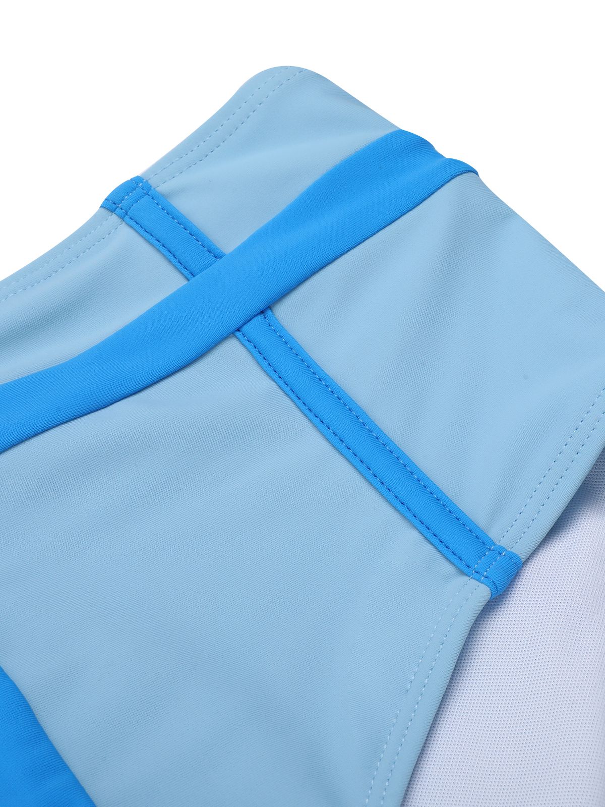 Blue 1950s Button Patchwork Swimsuit - Image 6