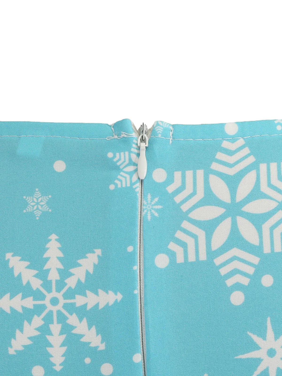 Blue 1950s Christmas Deer Swing Dress - Image 5